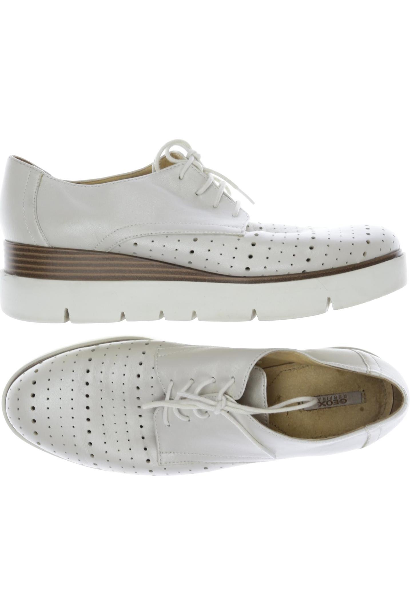 

Geox Damen Halbschuh, cremeweiß, Gr. 39
