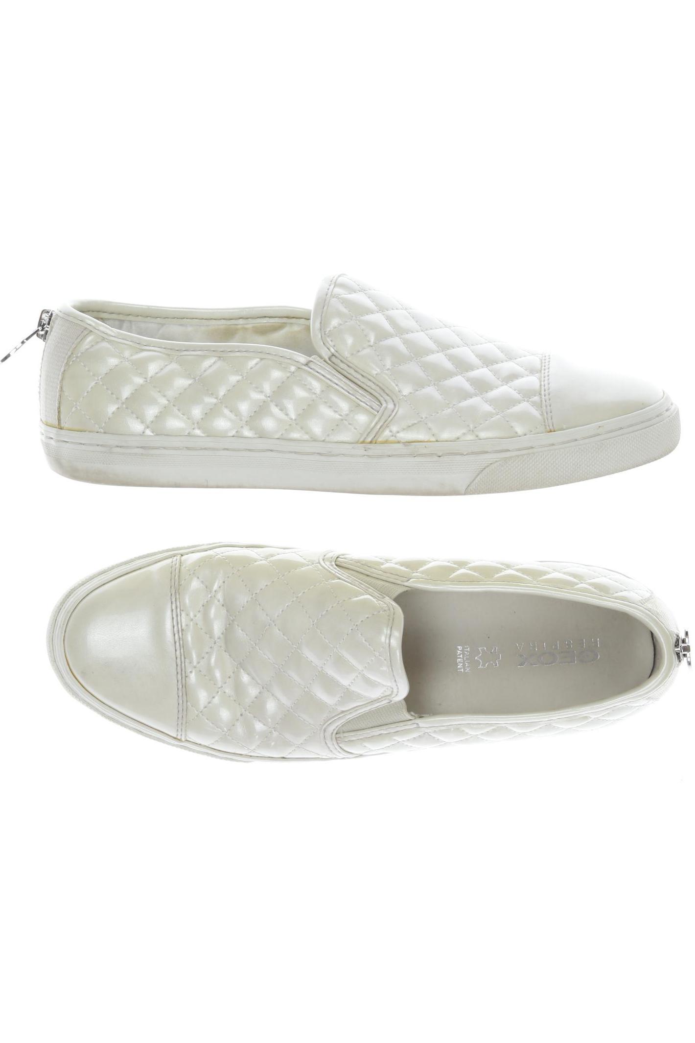 

Geox Damen Halbschuh, cremeweiß, Gr. 38