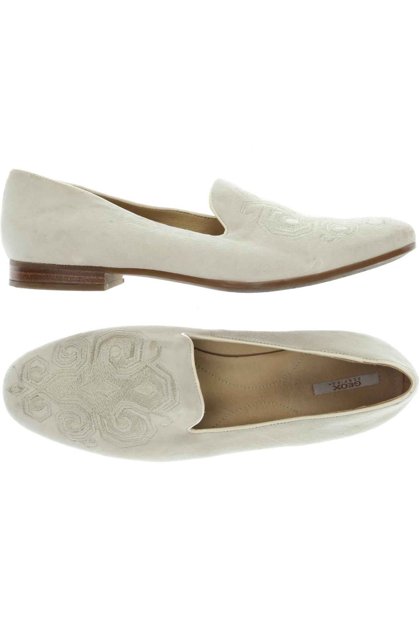 

Geox Damen Halbschuh, cremeweiß, Gr. 41