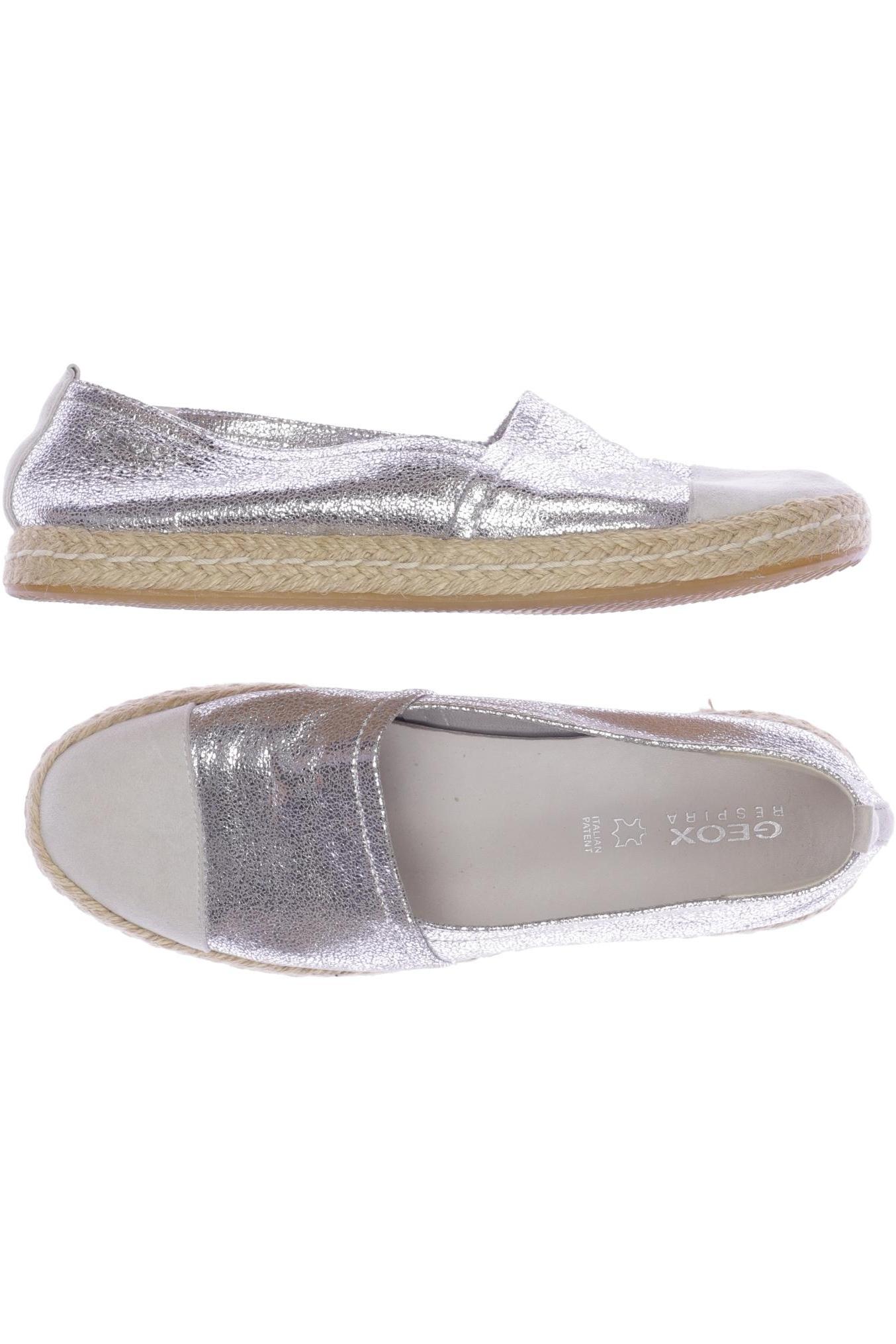 

Geox Damen Halbschuh, silber, Gr. 37