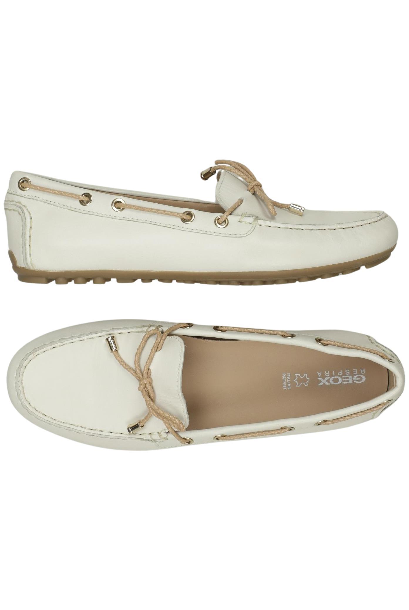 

Geox Damen Halbschuh, cremeweiß, Gr. 39