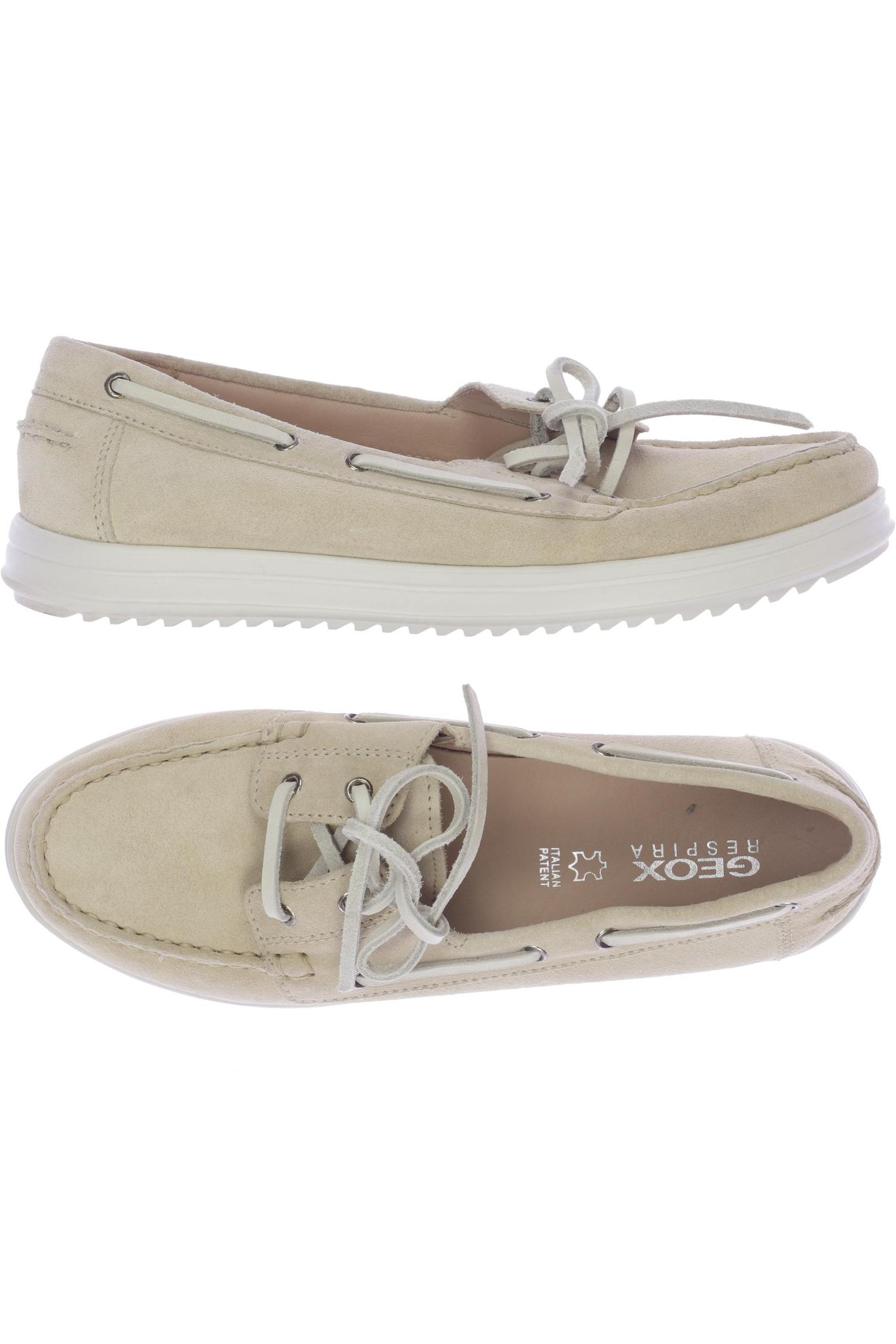 

Geox Damen Halbschuh, beige, Gr. 35