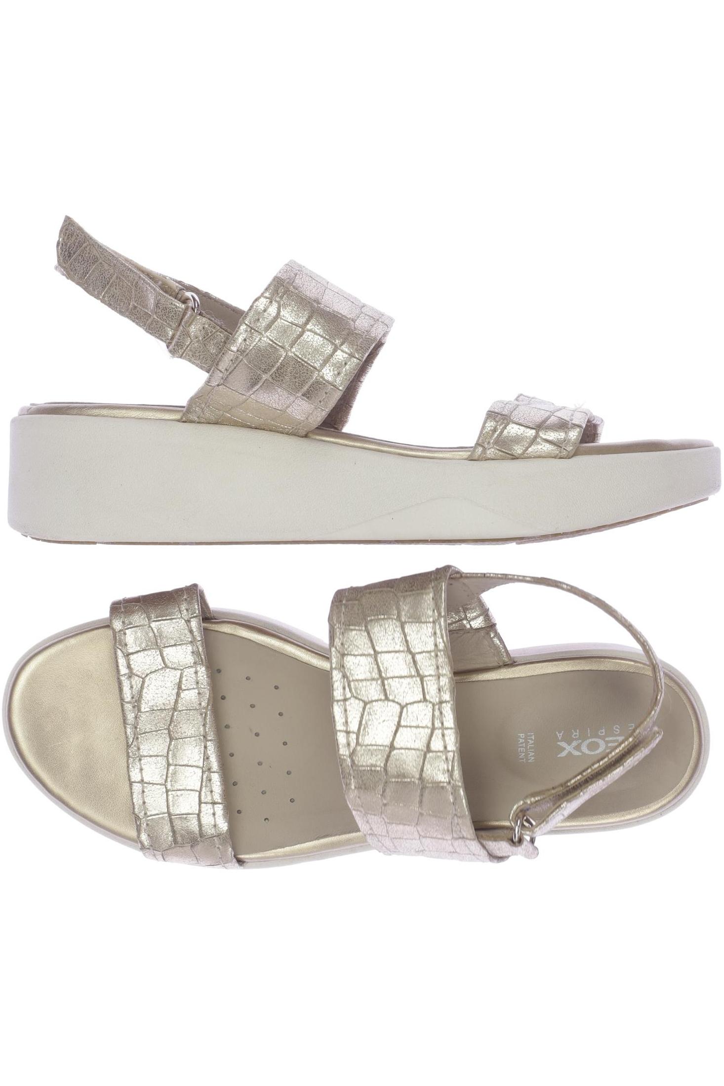 

Geox Damen Sandale, gold, Gr. 40