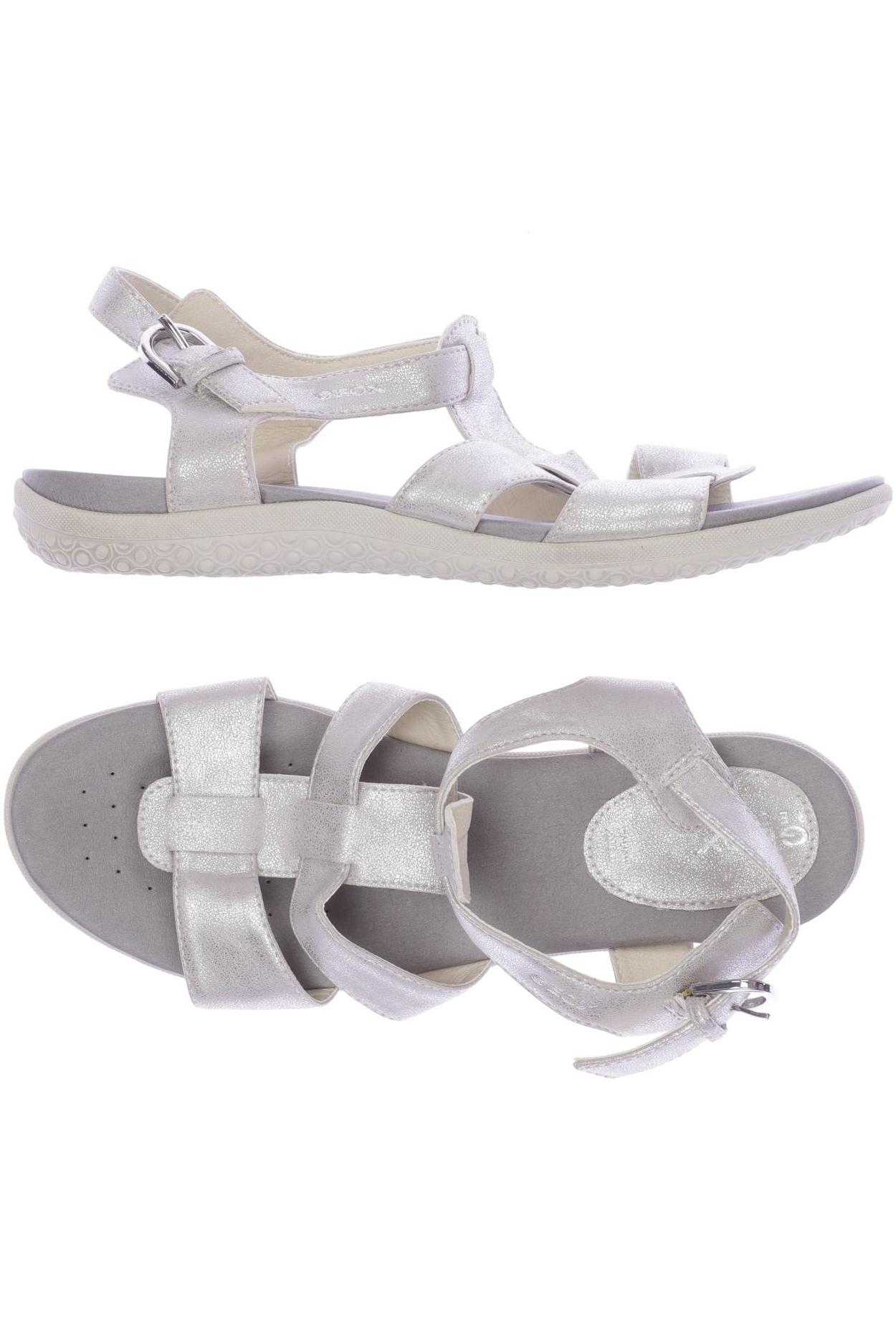 

Geox Damen Sandale, silber, Gr. 38