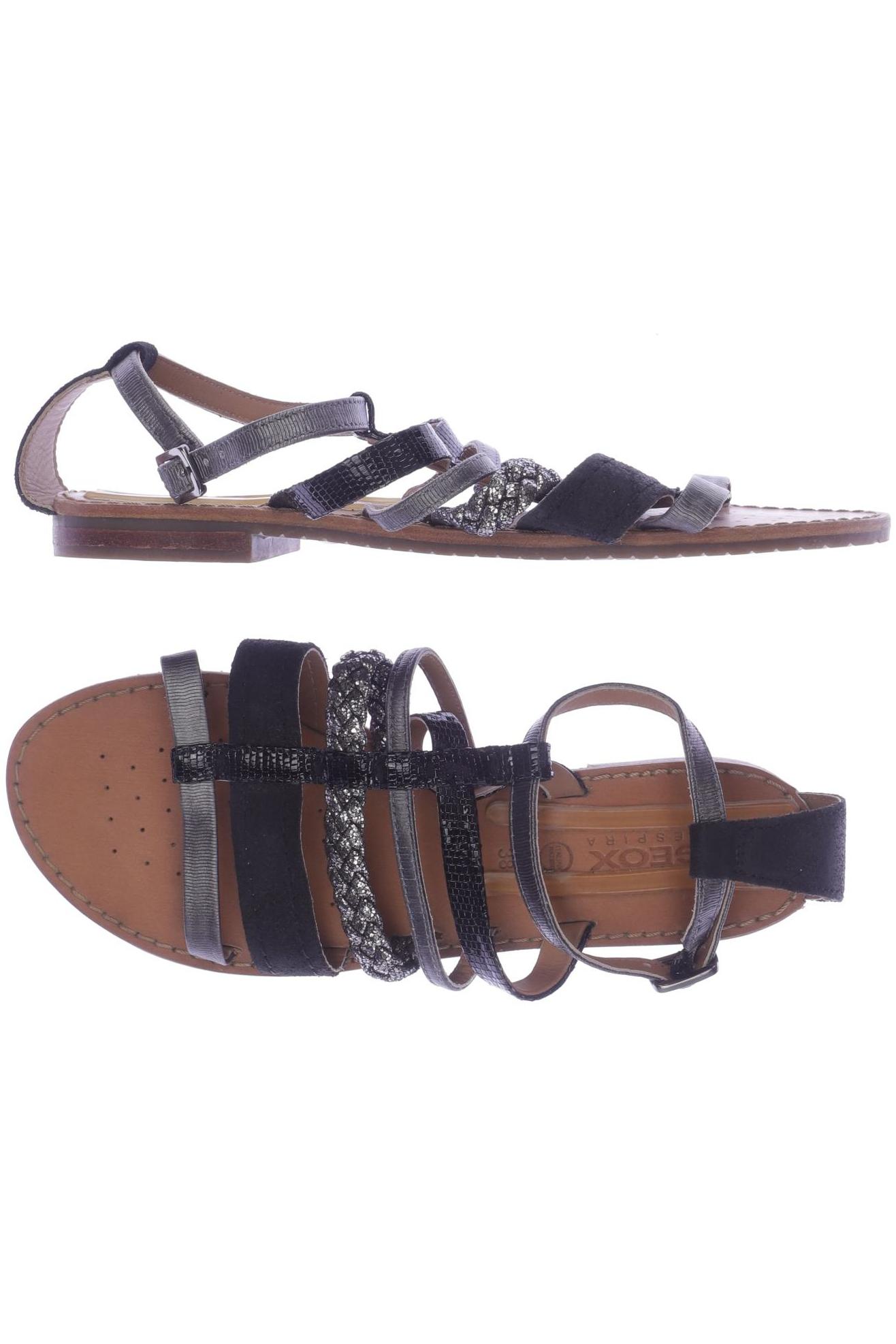 

Geox Damen Sandale, schwarz