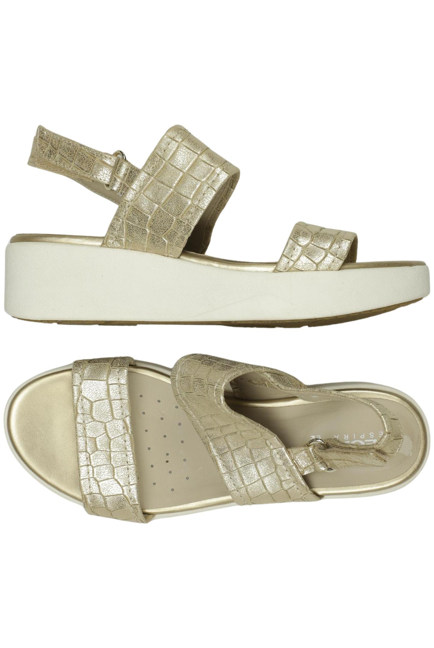 

Geox Damen Sandale, gold, Gr. 38