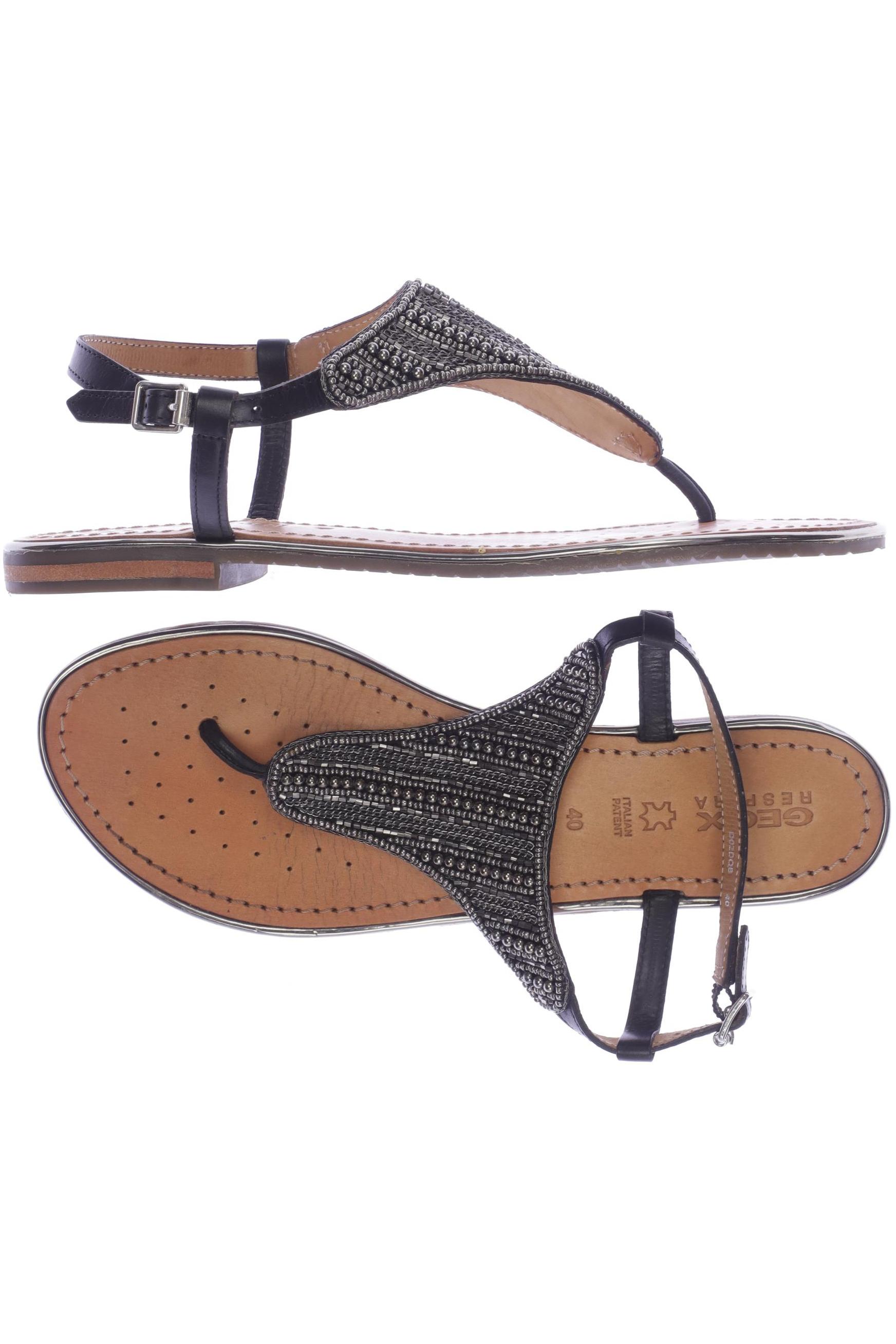 

Geox Damen Sandale, schwarz