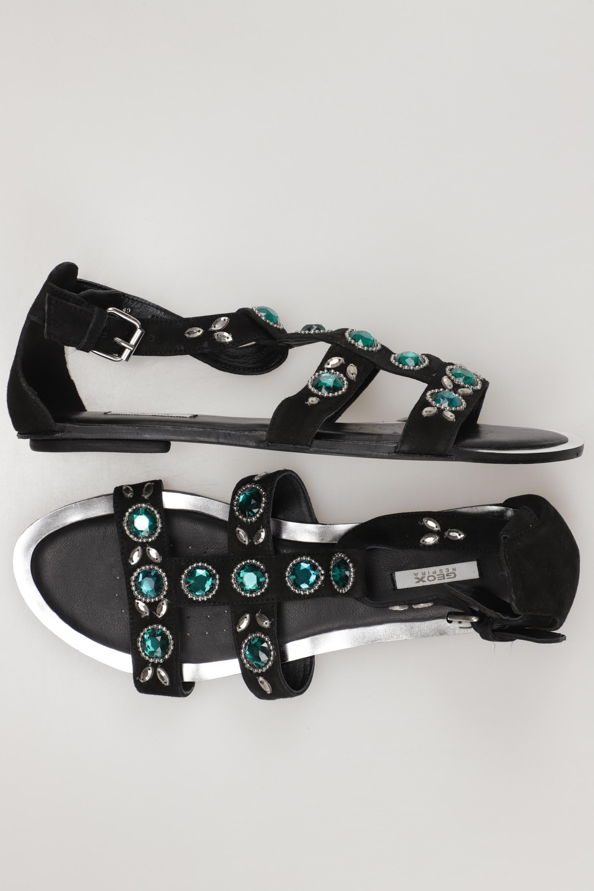

Geox Damen Sandale, schwarz