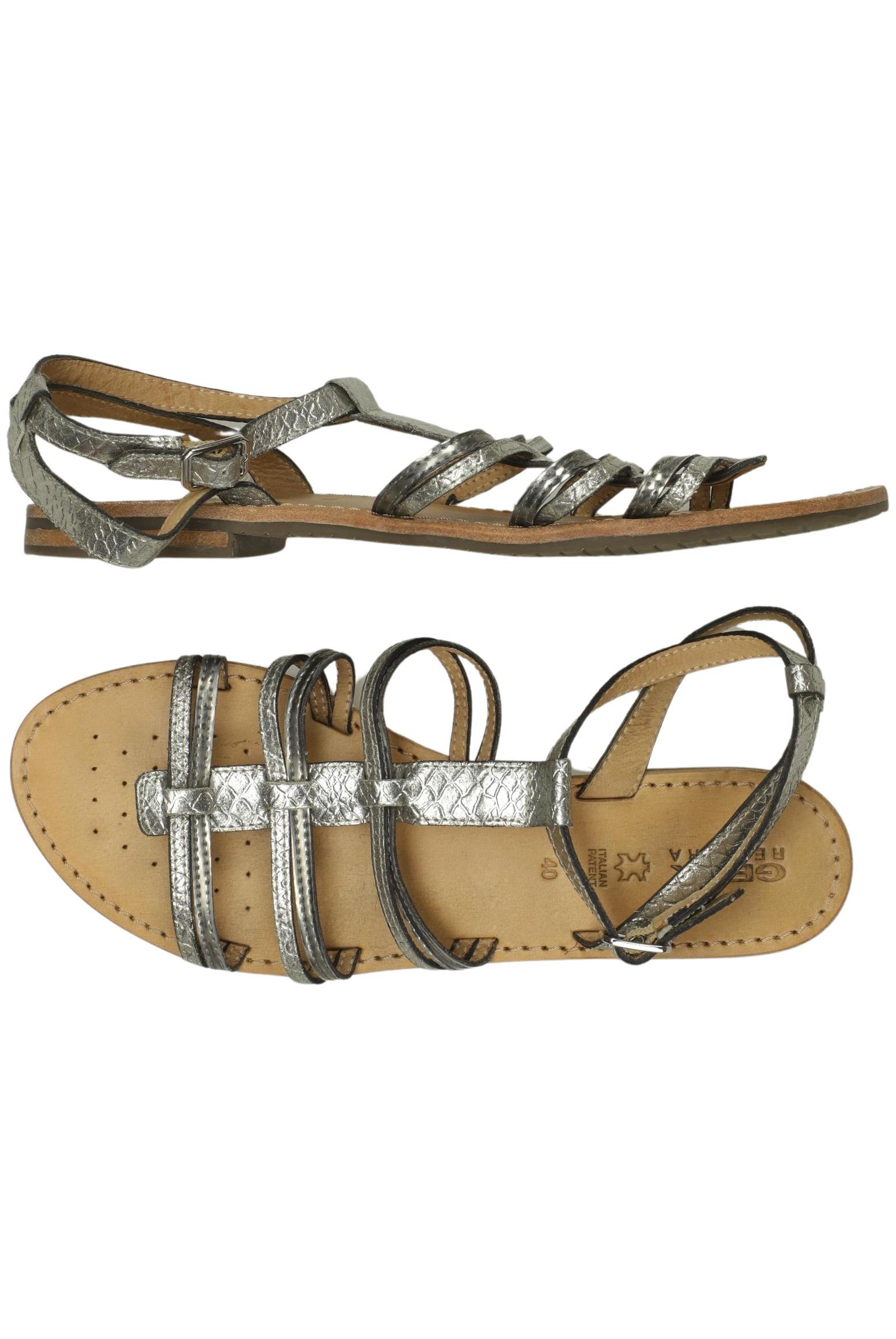 

Geox Damen Sandale, silber, Gr. 40