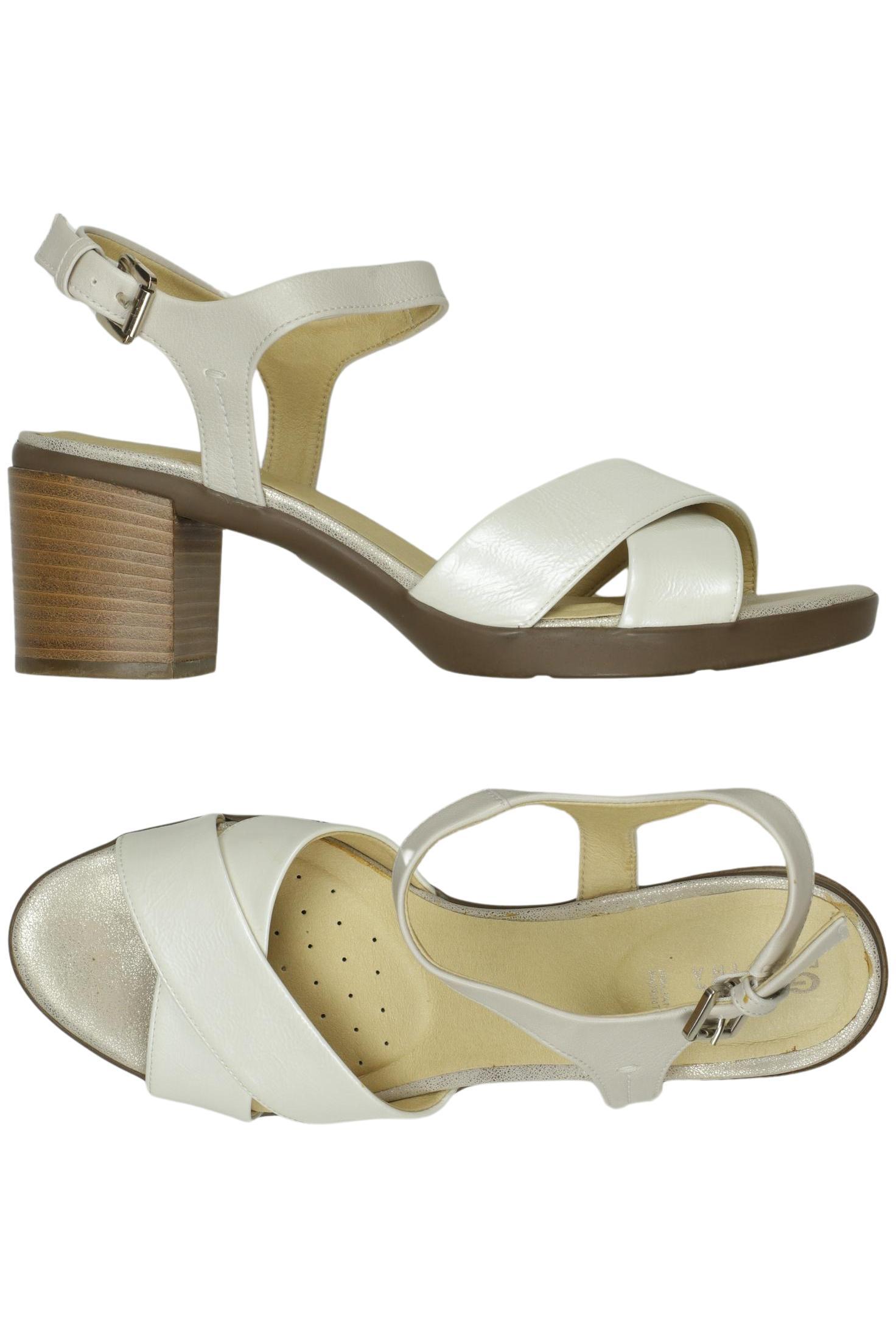 

Geox Damen Sandale, cremeweiß, Gr. 40