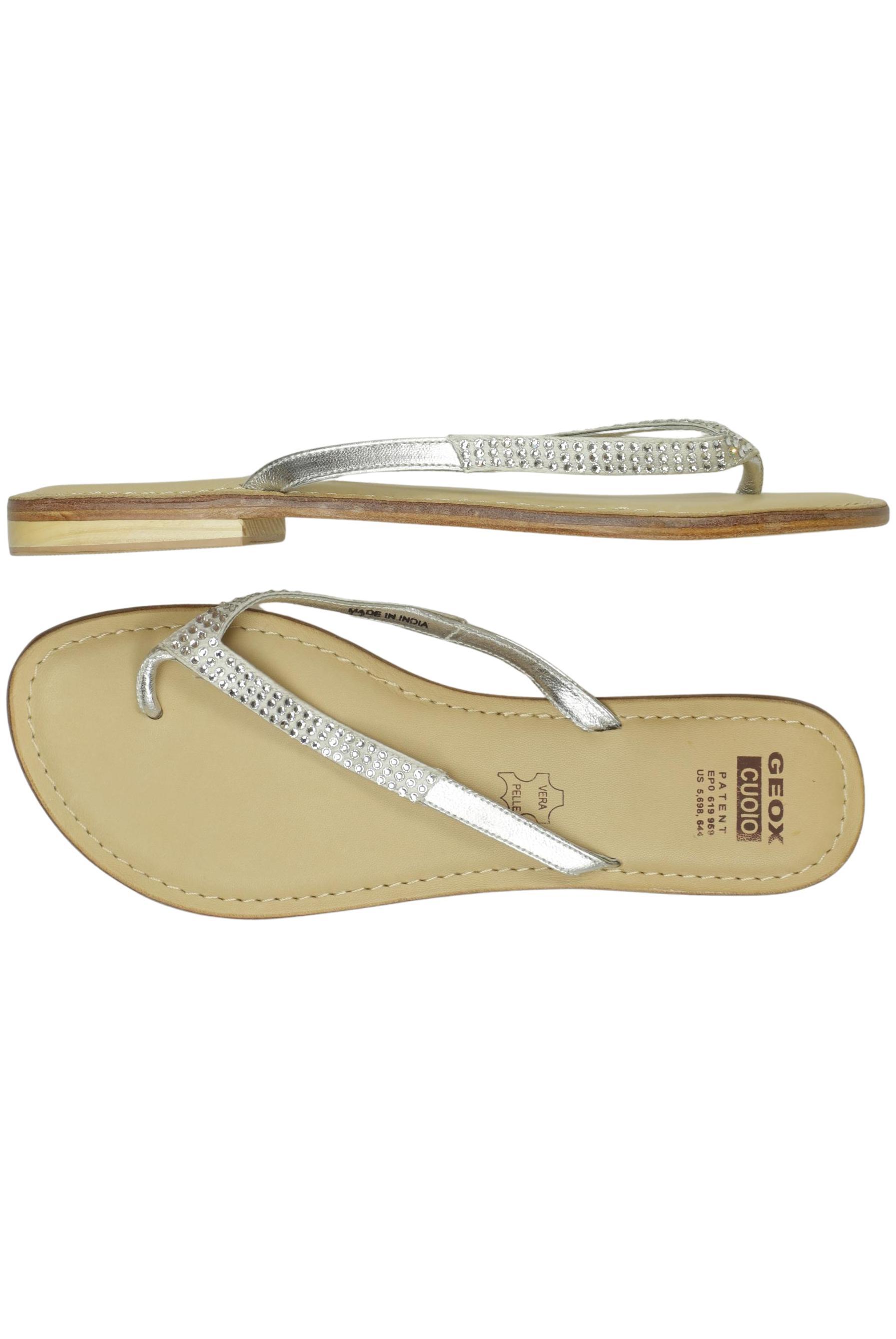 

Geox Damen Sandale, silber, Gr. 40