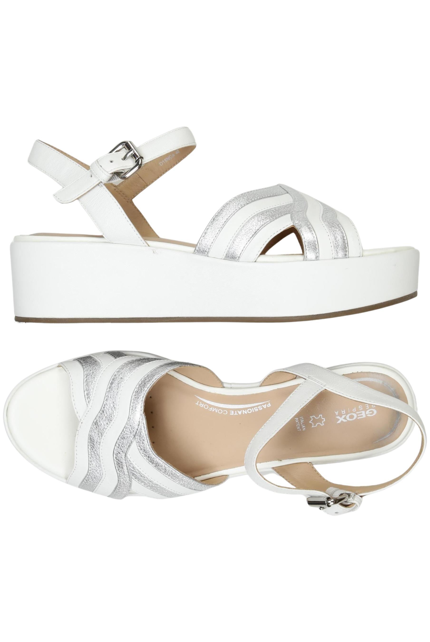 

Geox Damen Sandale, weiß, Gr. 40