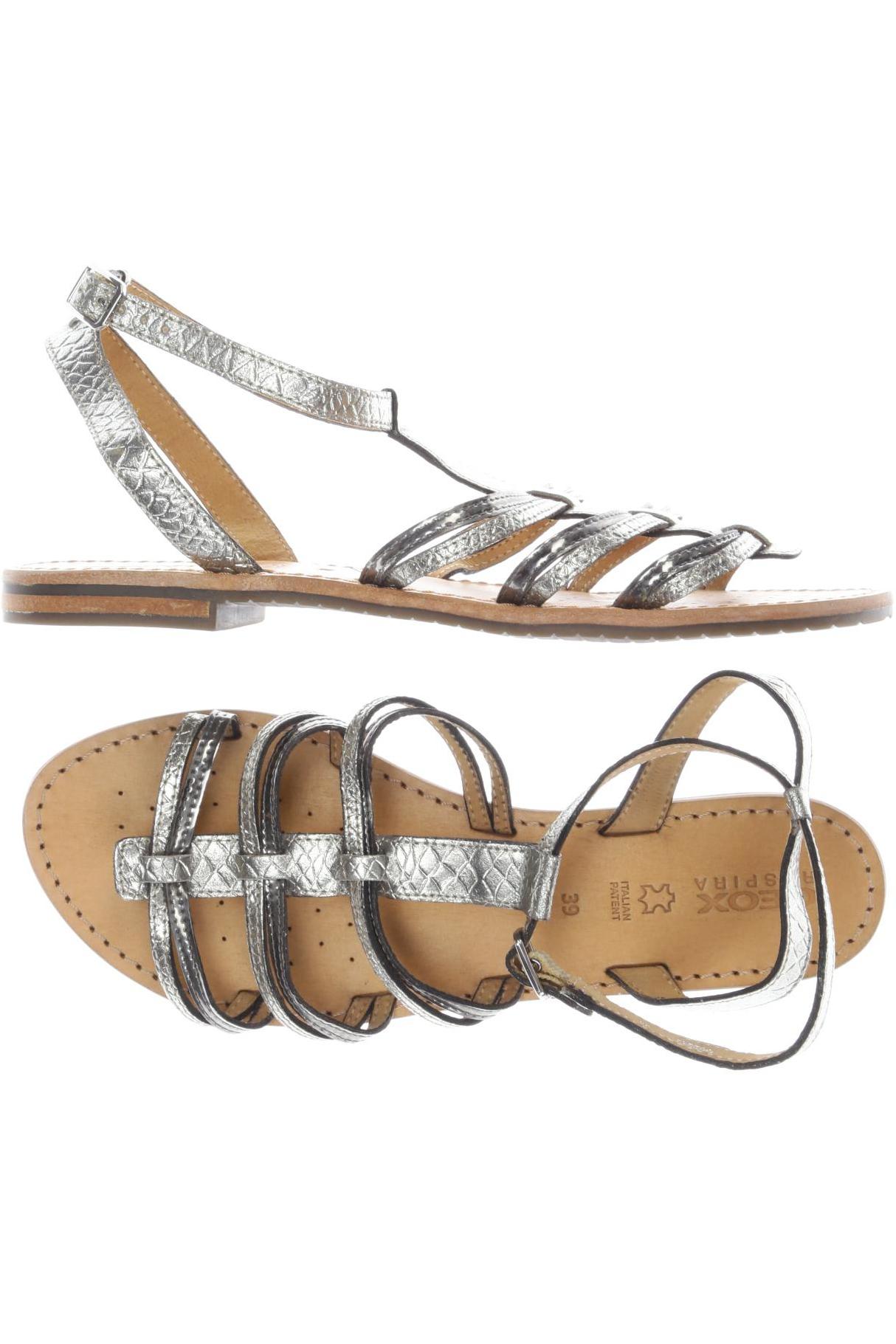 

Geox Damen Sandale, silber, Gr. 39