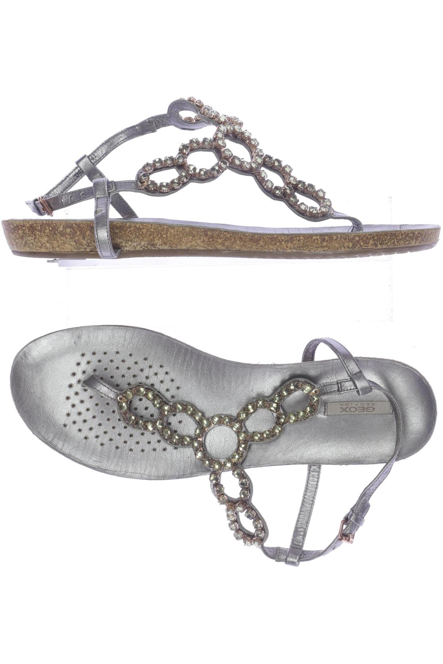 

Geox Damen Sandale, silber, Gr. 41