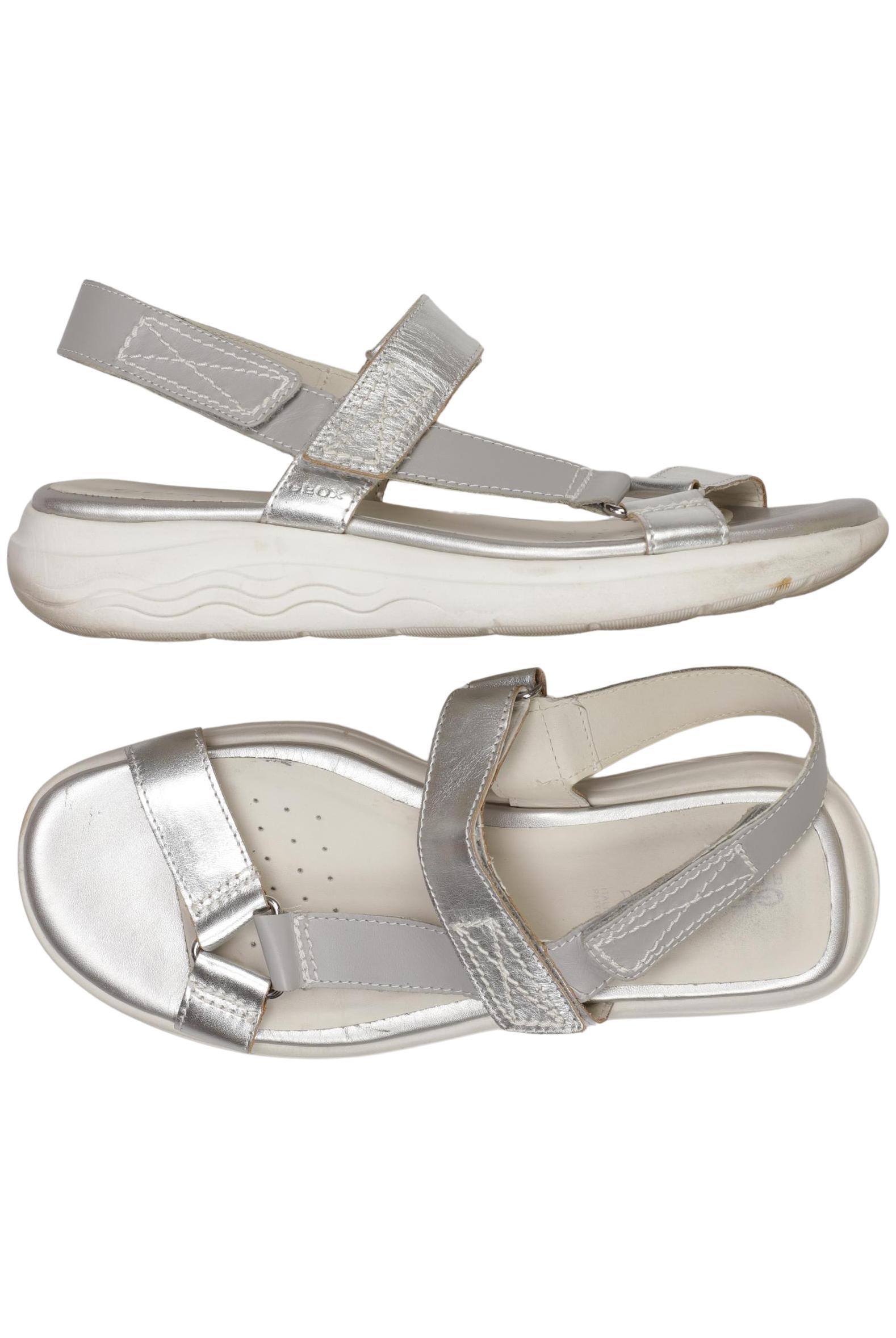 

Geox Damen Sandale, silber, Gr. 40