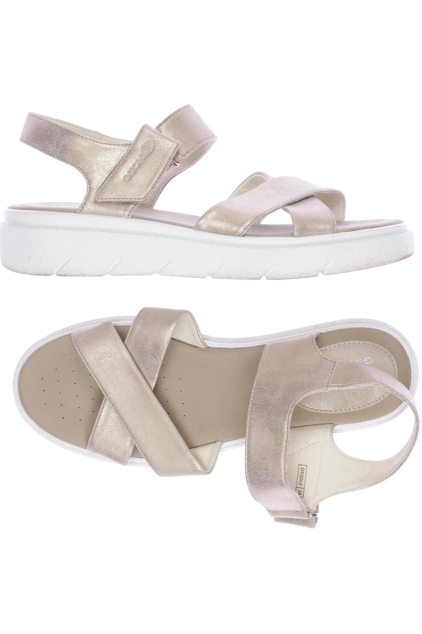 

Geox Damen Sandale, gold, Gr. 39