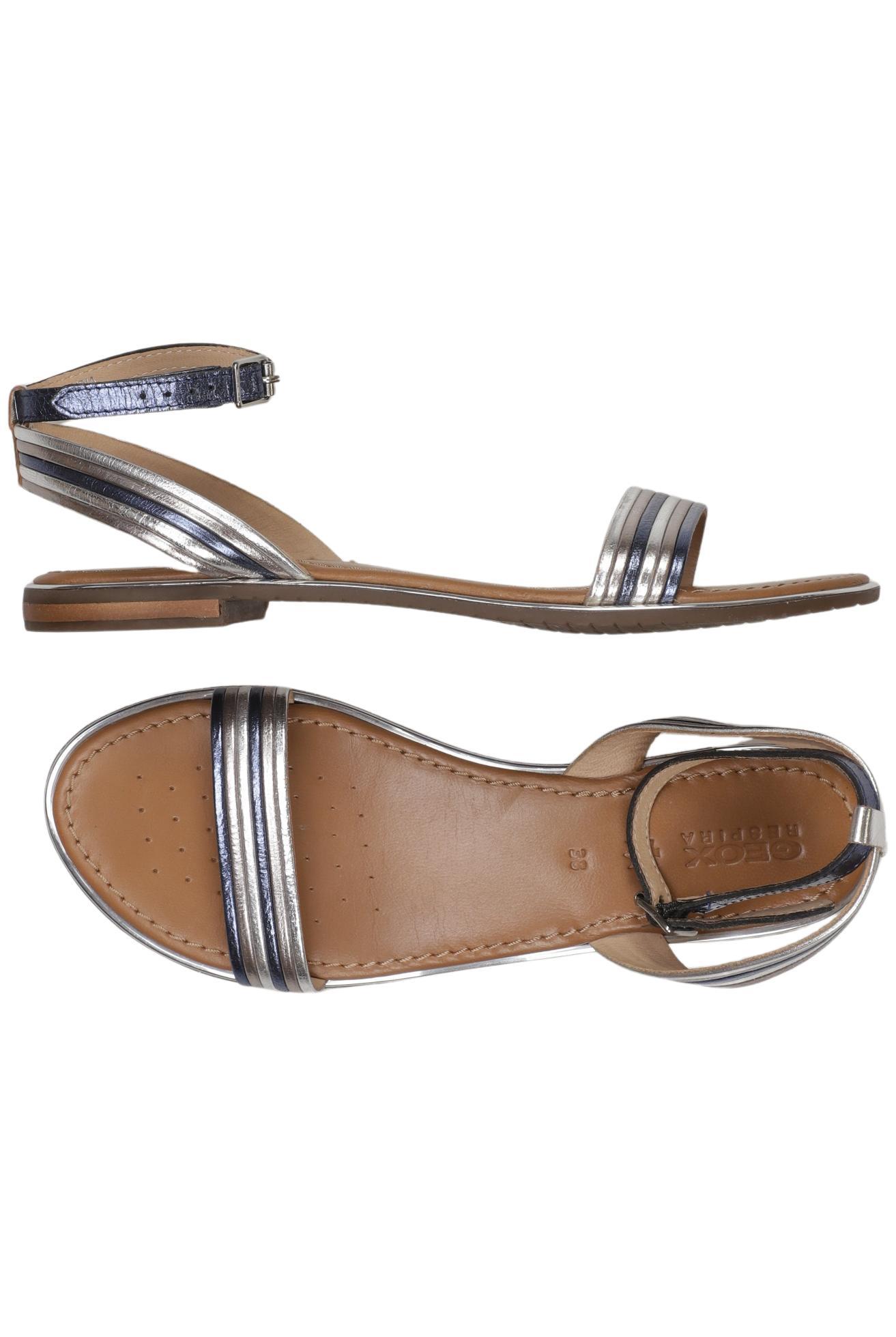 

Geox Damen Sandale, silber, Gr. 38