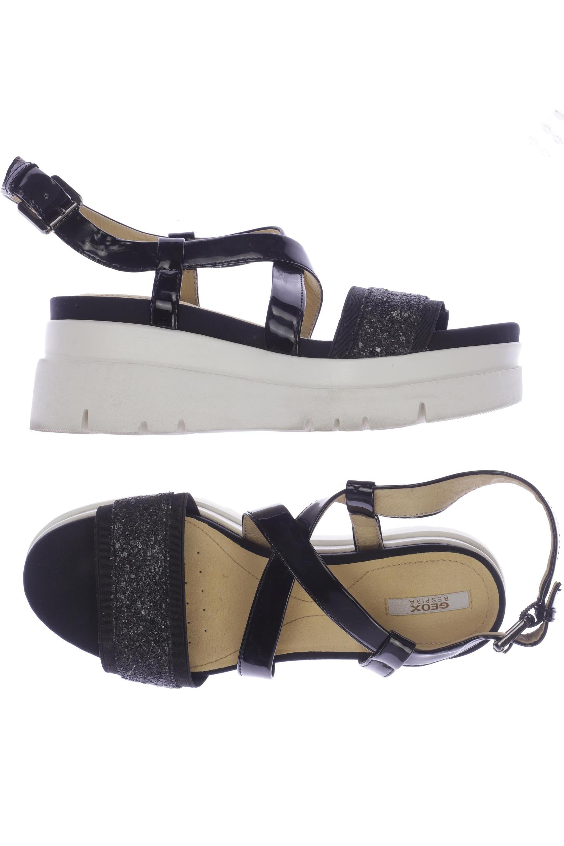 

Geox Damen Sandale, schwarz