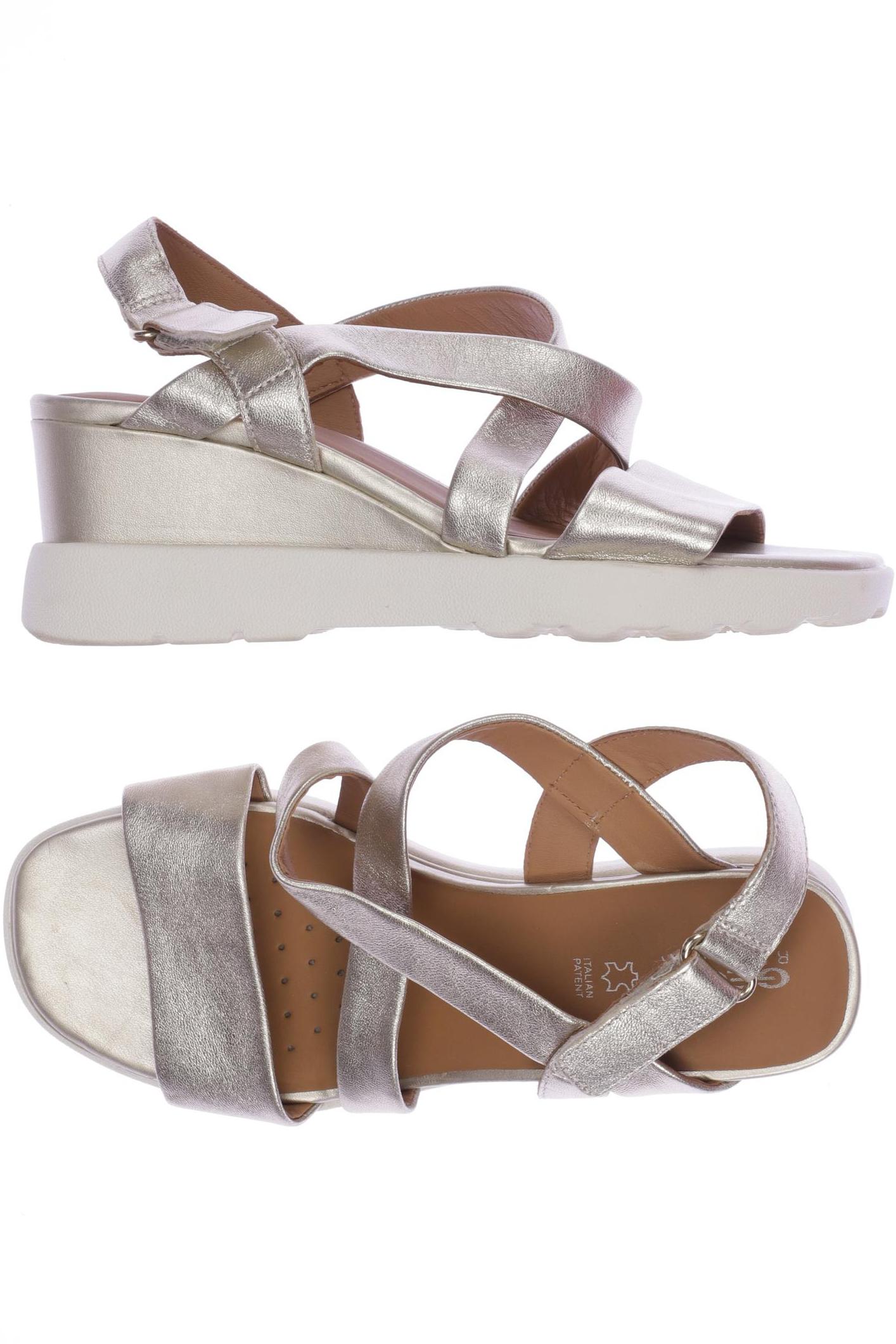 

Geox Damen Sandale, gold, Gr. 38