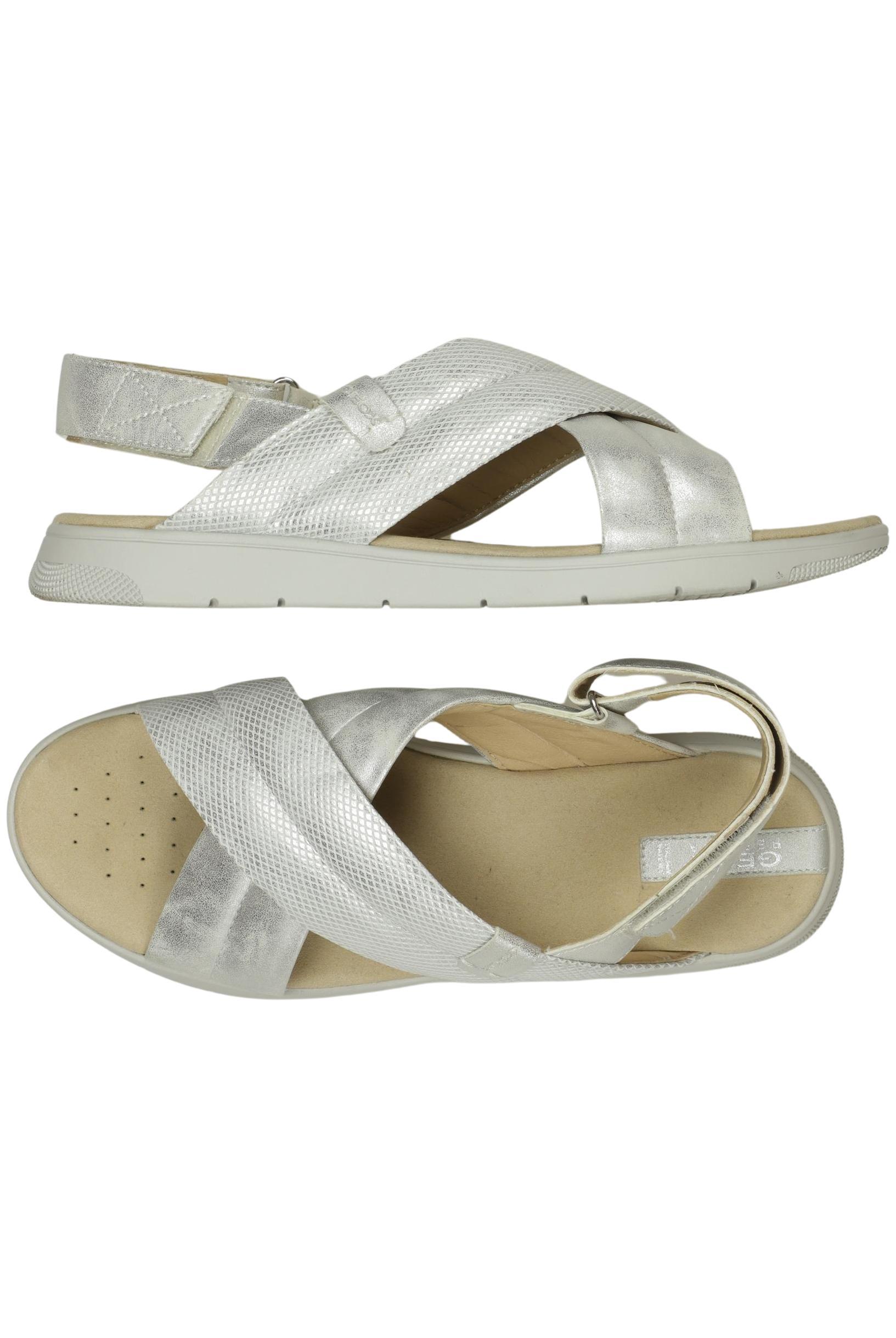 

Geox Damen Sandale, silber, Gr. 39