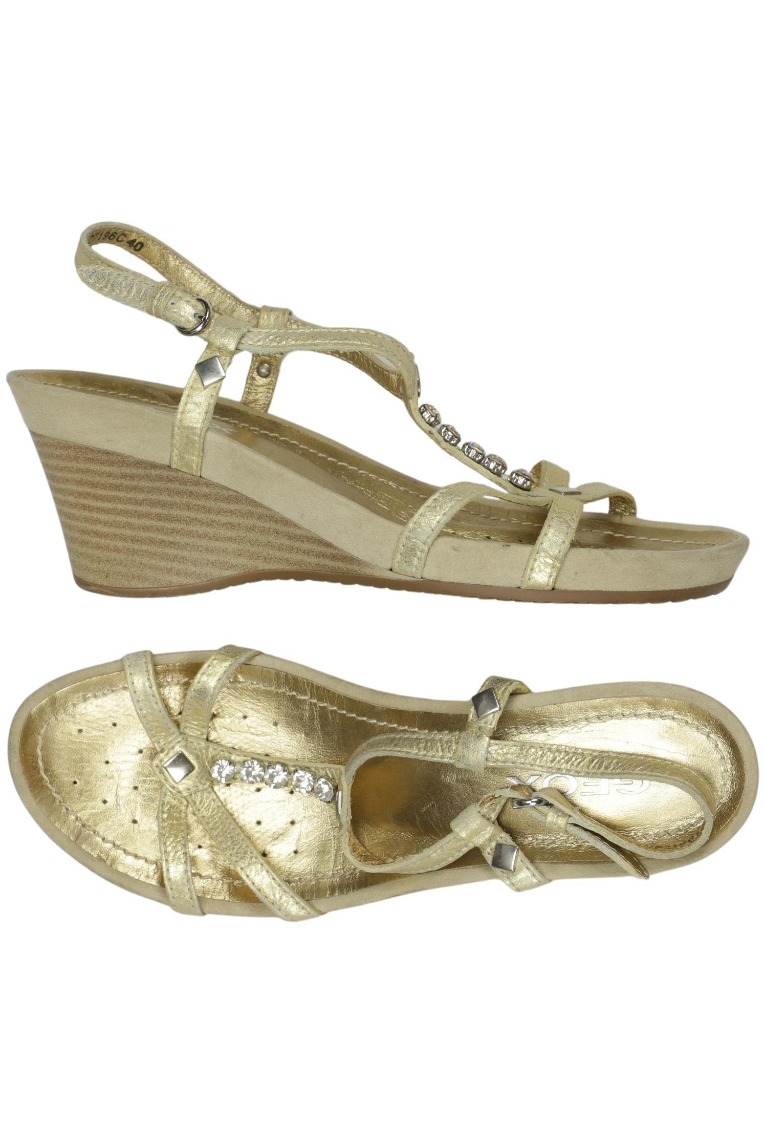 

Geox Damen Sandale, gold, Gr. 40