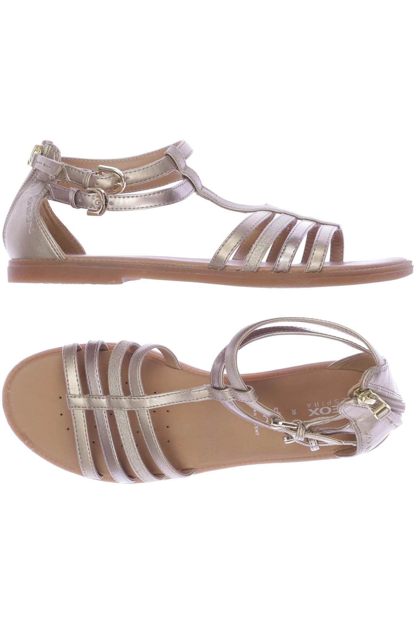 

Geox Damen Sandale, gold, Gr. 38