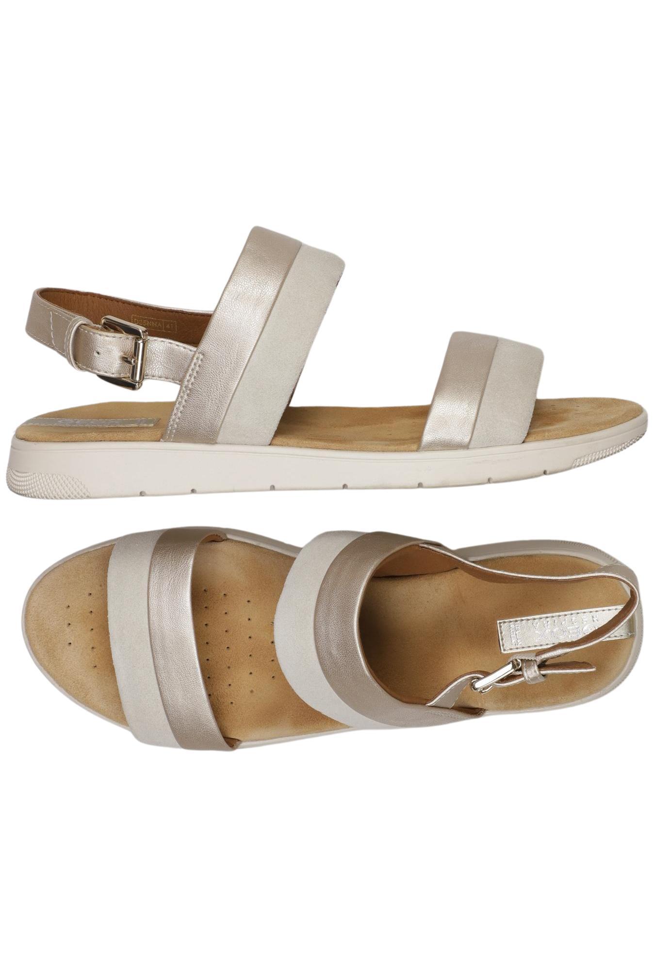 

Geox Damen Sandale, silber, Gr. 41