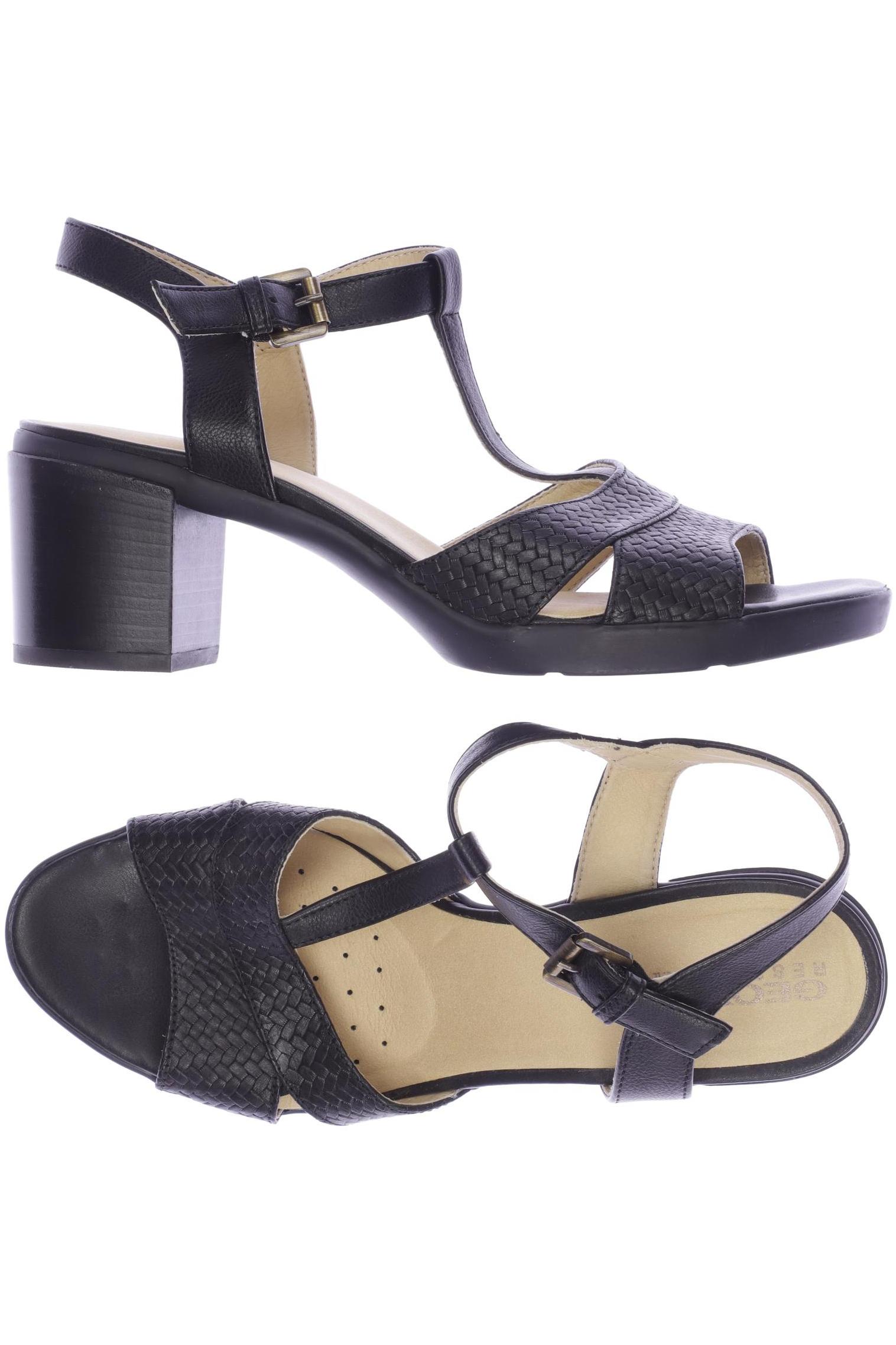 

Geox Damen Sandale, schwarz