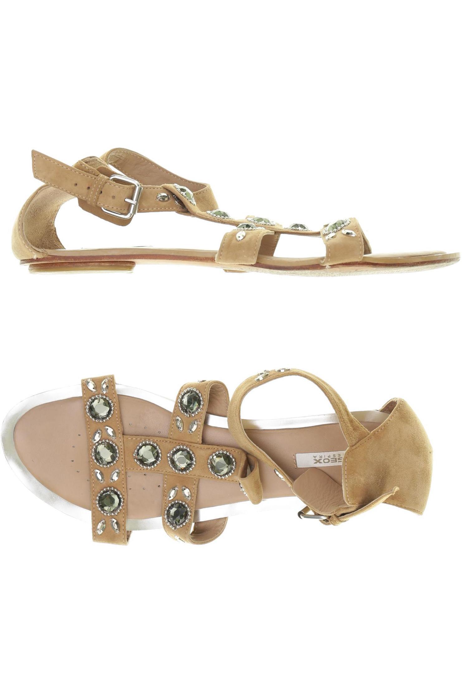 

Geox Damen Sandale, beige, Gr. 41