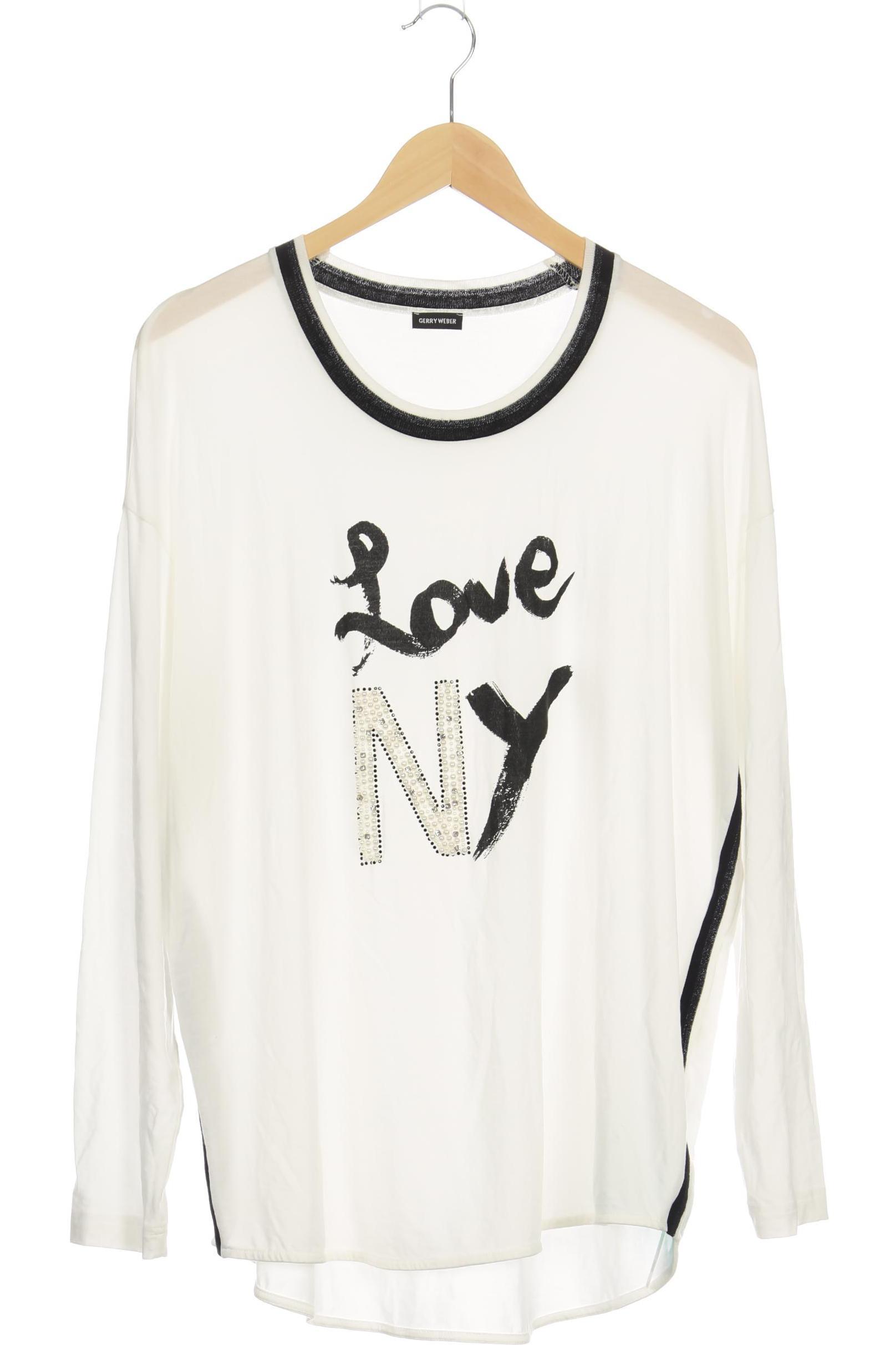 

Gerry Weber Damen Langarmshirt, weiß, Gr.
