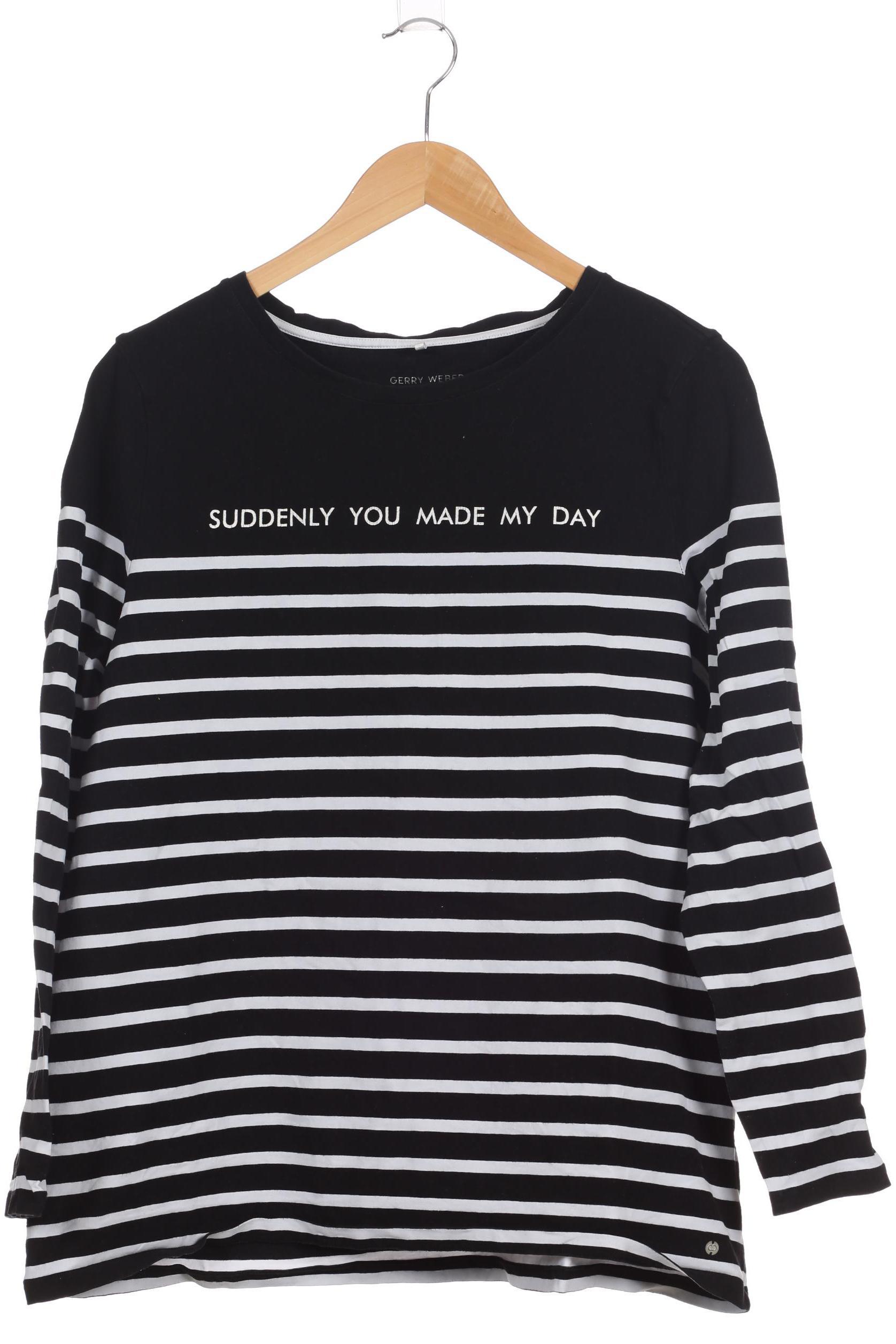 

Gerry Weber Damen Langarmshirt, schwarz, Gr. 48