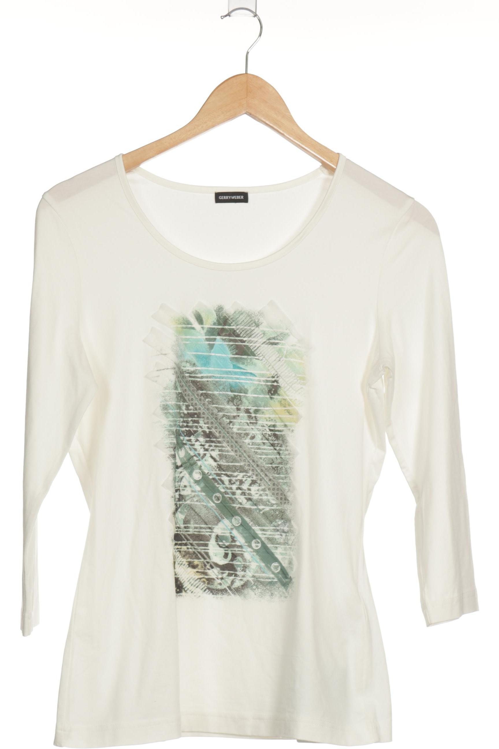 

Gerry Weber Damen Langarmshirt, weiß, Gr. 38