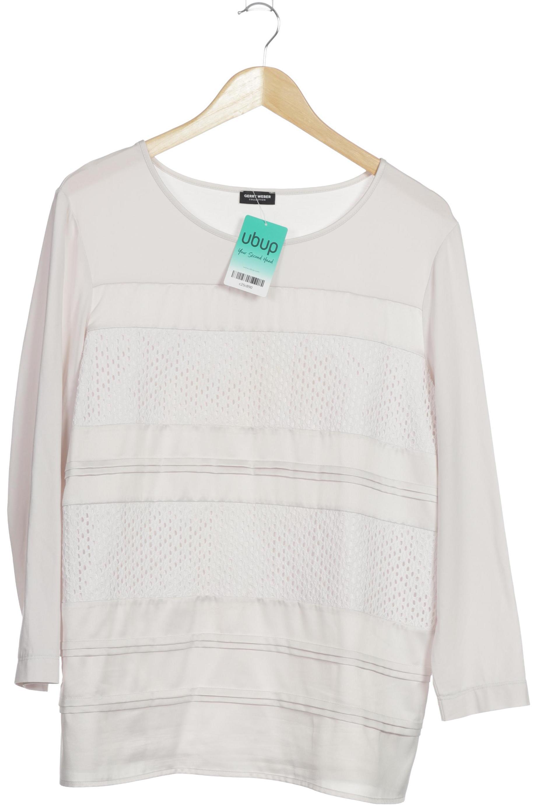 

Gerry Weber Damen Langarmshirt, weiß, Gr. 46
