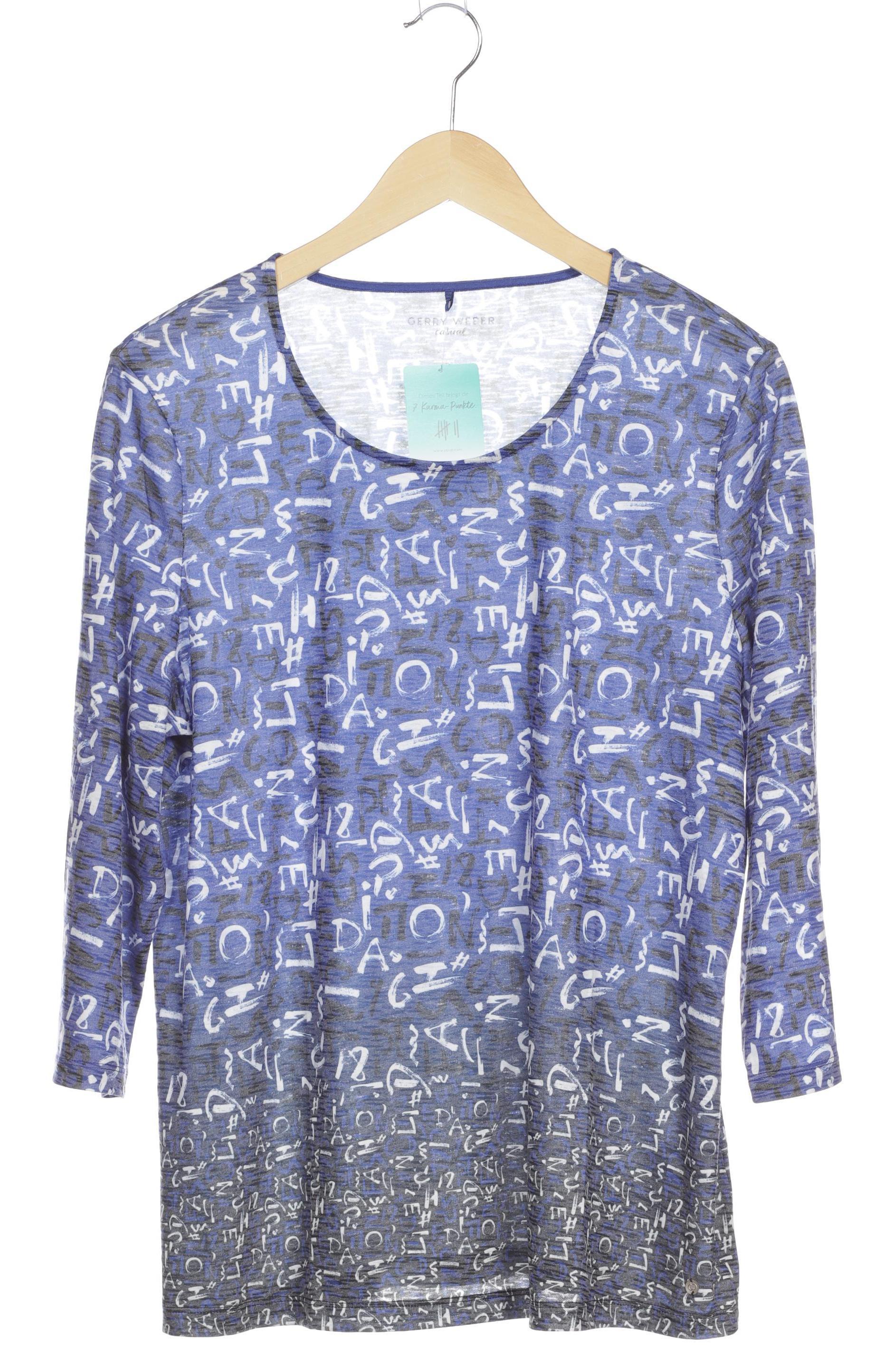 

Gerry Weber Damen Langarmshirt, blau, Gr. 44