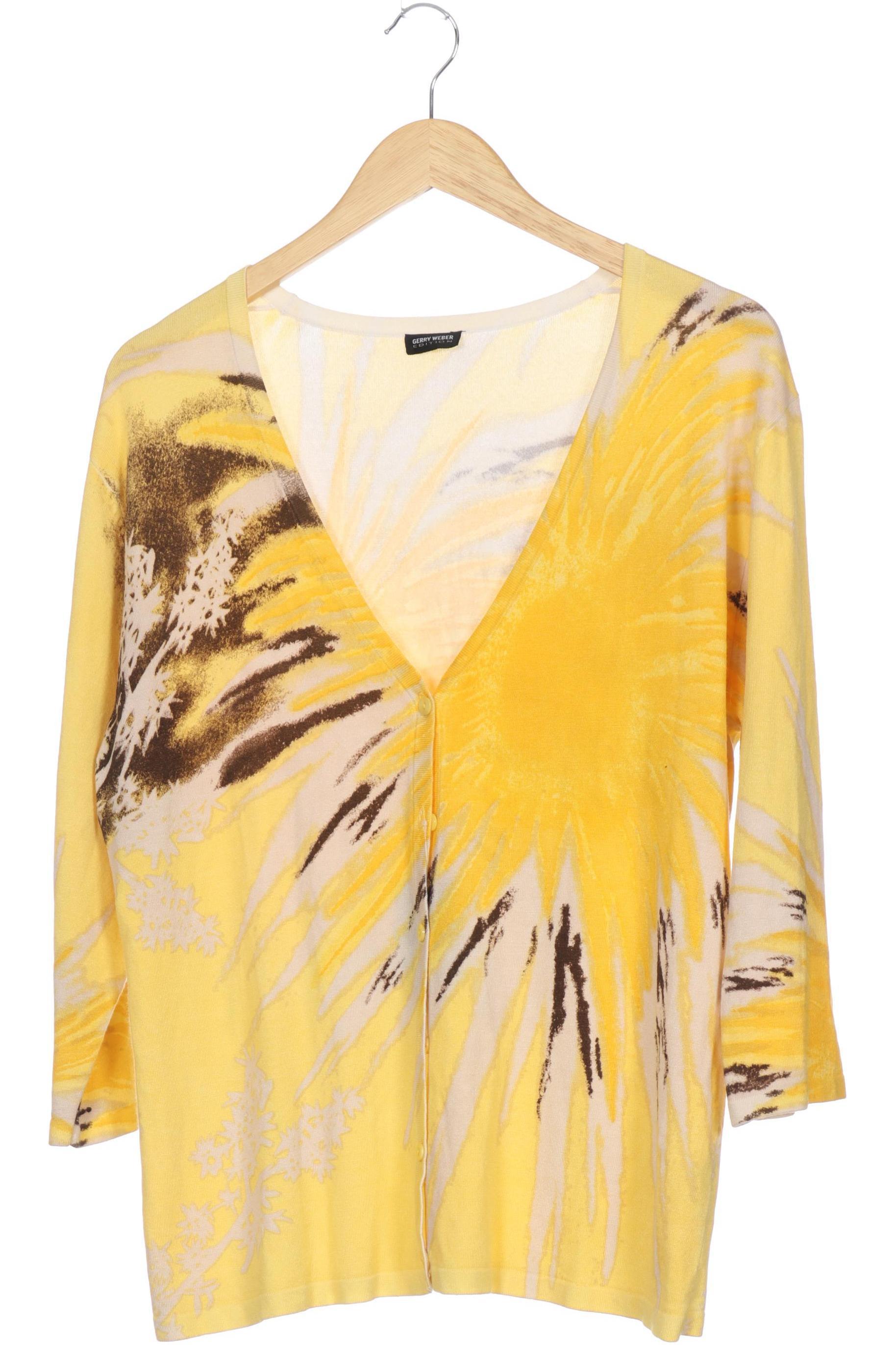 

Gerry Weber Damen Strickjacke, gelb, Gr. 42