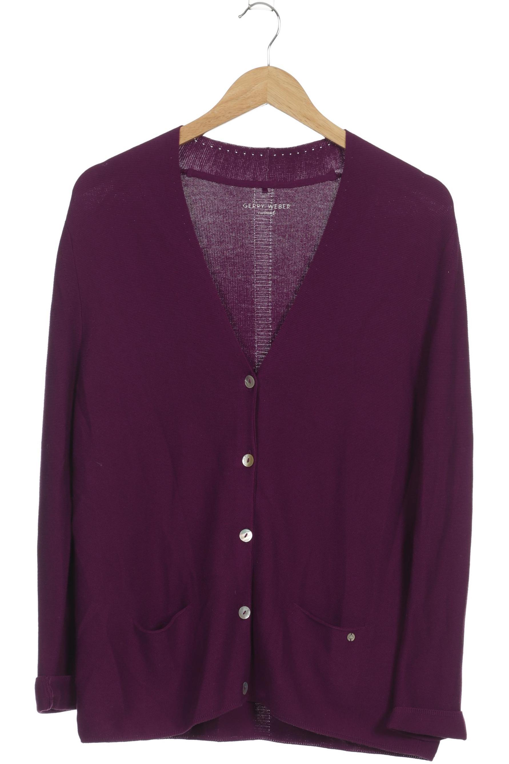 

Gerry Weber Damen Strickjacke, lila, Gr. 42
