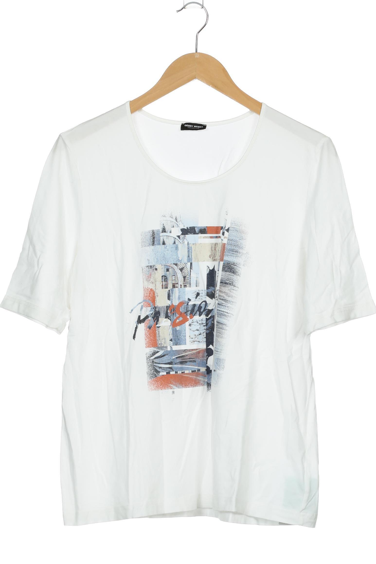 

Gerry Weber Damen T-Shirt, weiß, Gr. 44