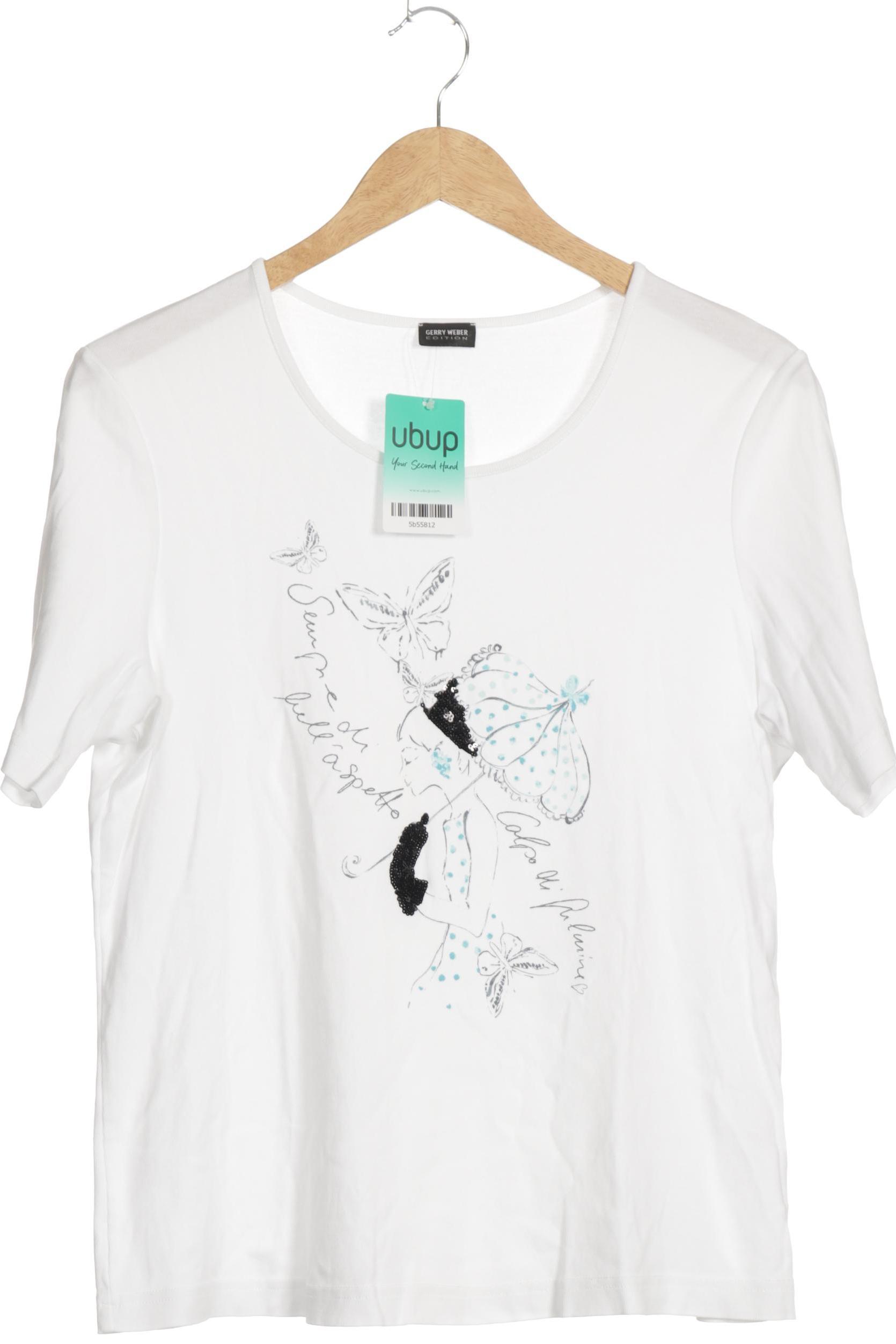 

Gerry Weber Damen T-Shirt, weiß, Gr. 44