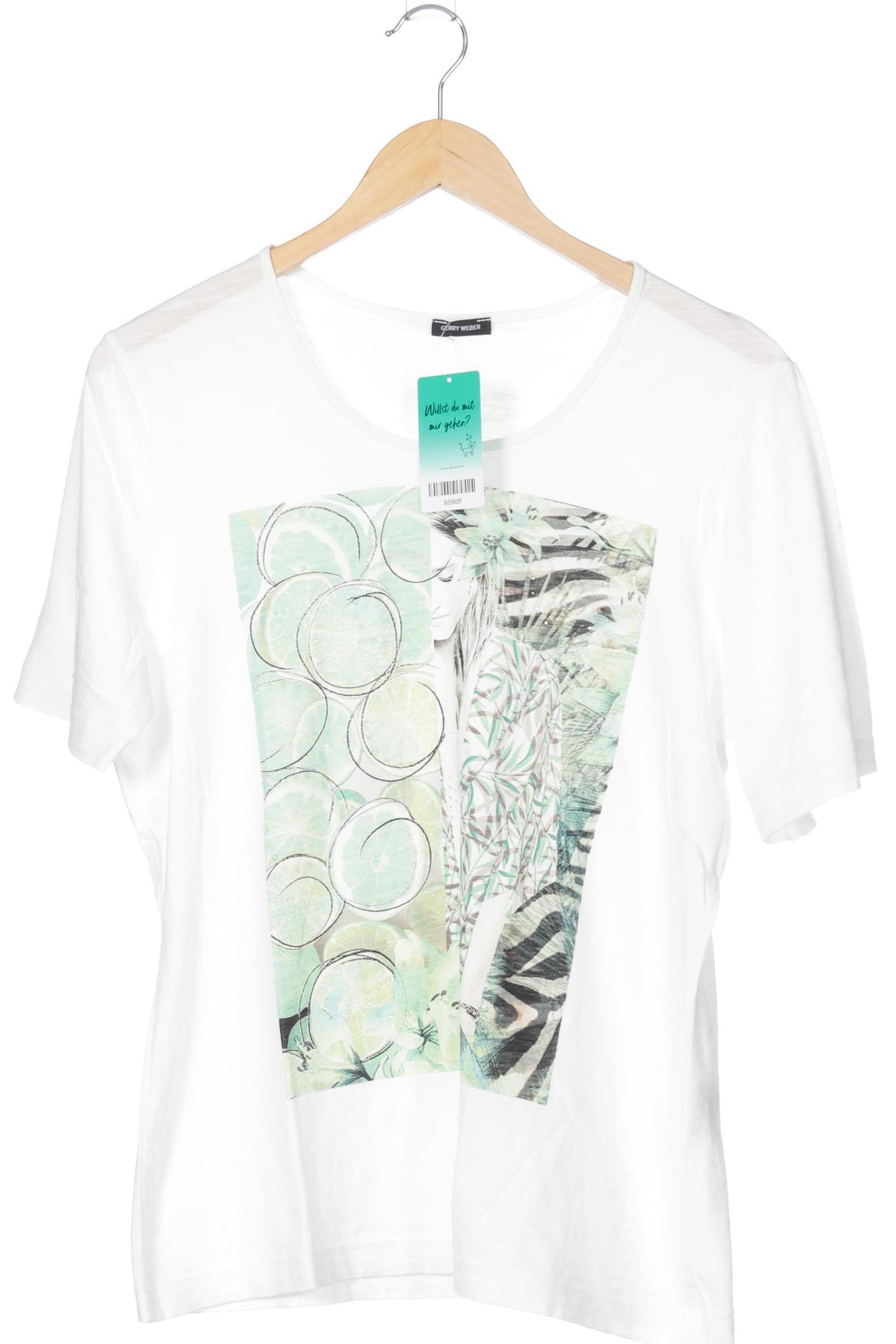 

Gerry Weber Damen T-Shirt, weiß, Gr. 42