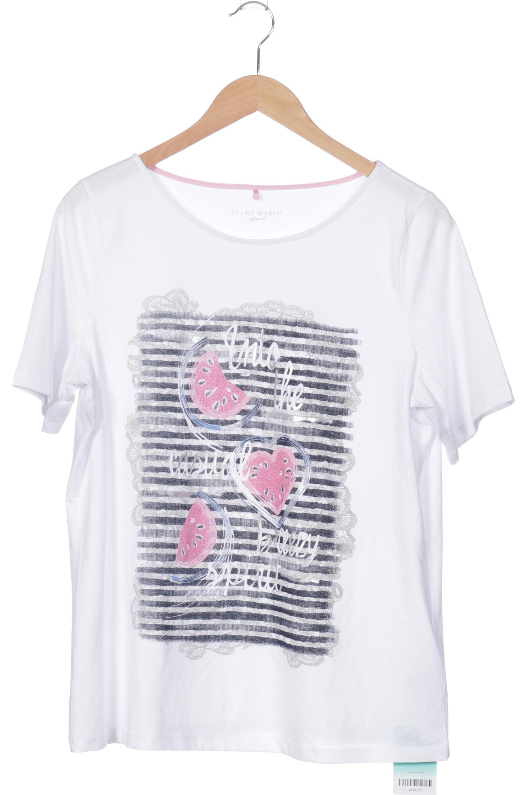 

Gerry Weber Damen T-Shirt, weiß, Gr. 42