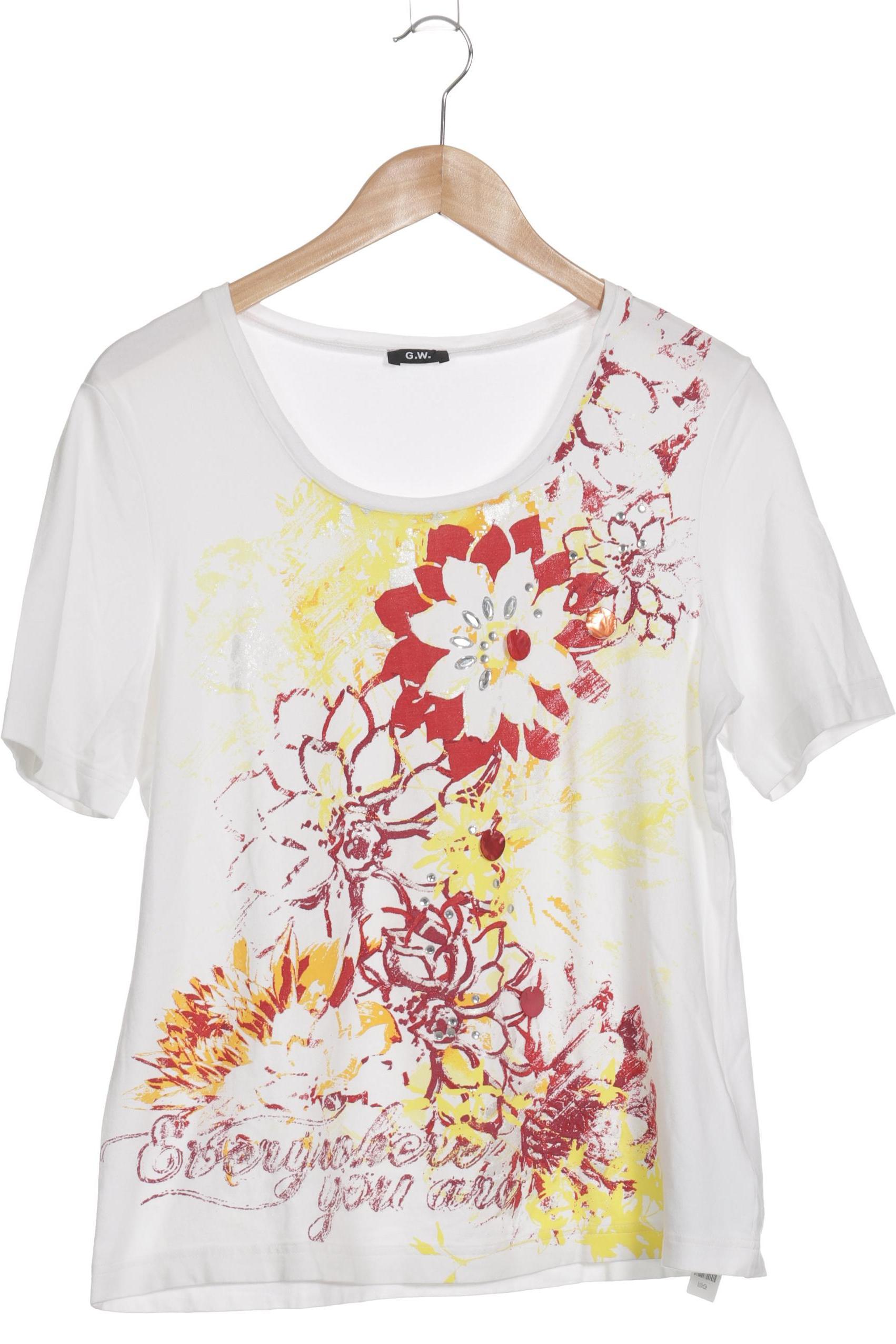 

Gerry Weber Damen T-Shirt, weiß, Gr. 42