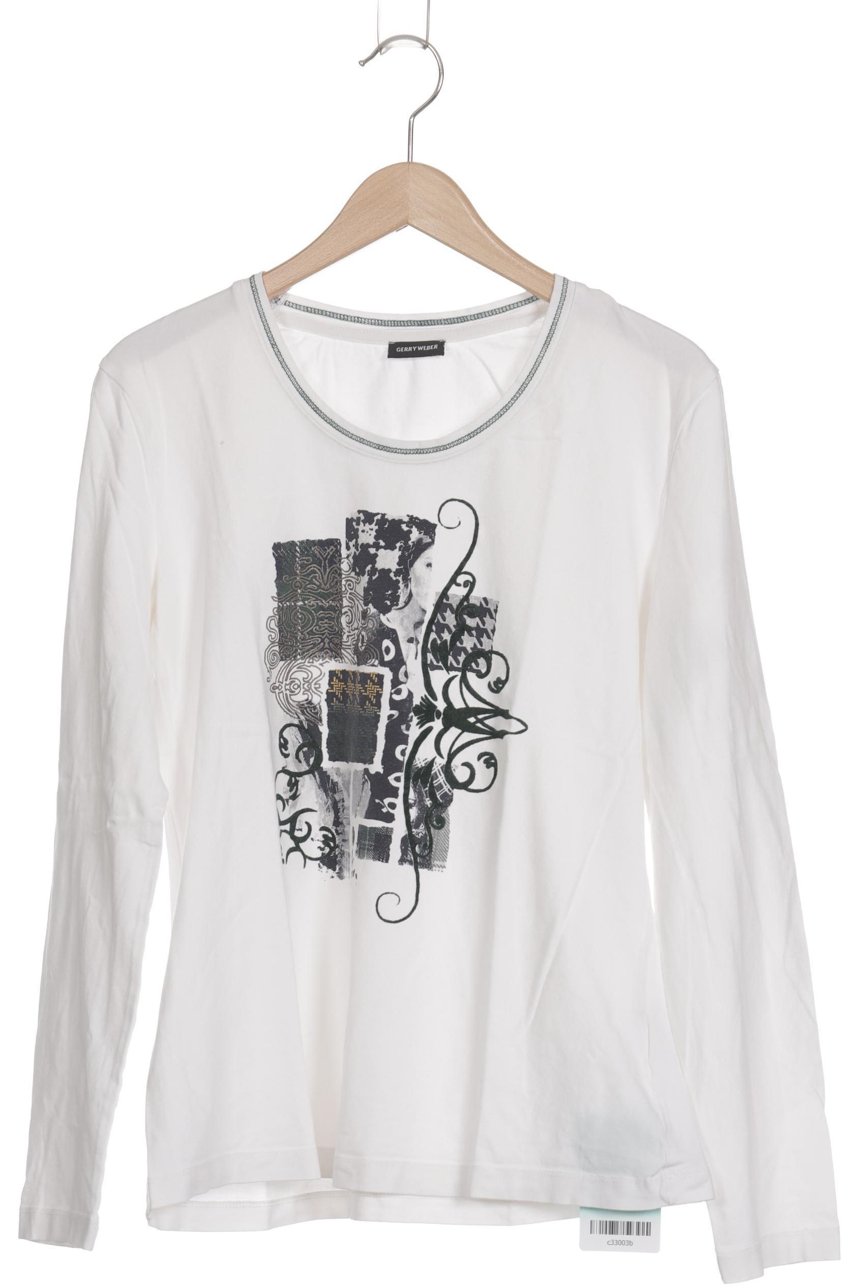 

Gerry Weber Damen Langarmshirt, weiß, Gr. 40