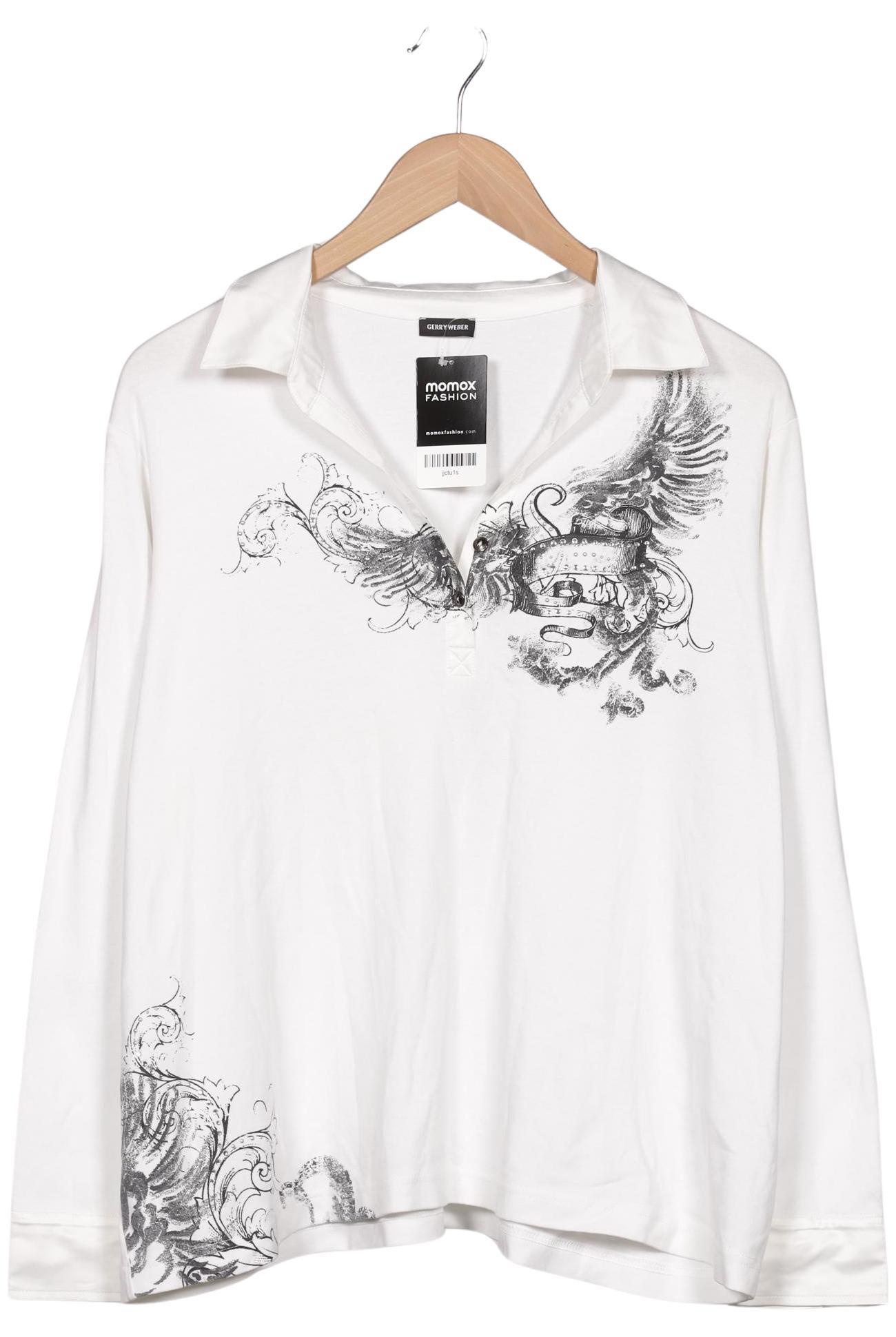 

Gerry Weber Damen Poloshirt, weiß, Gr. 48