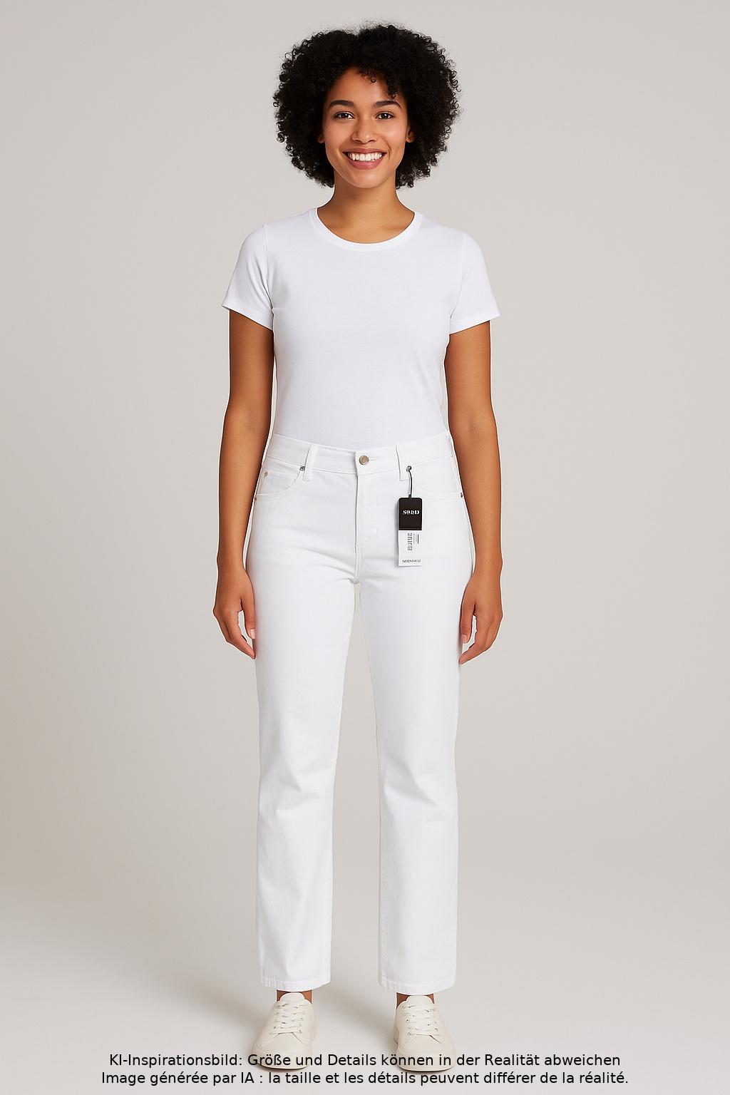 

Gerry Weber Damen Jeans, weiß, Gr. 40