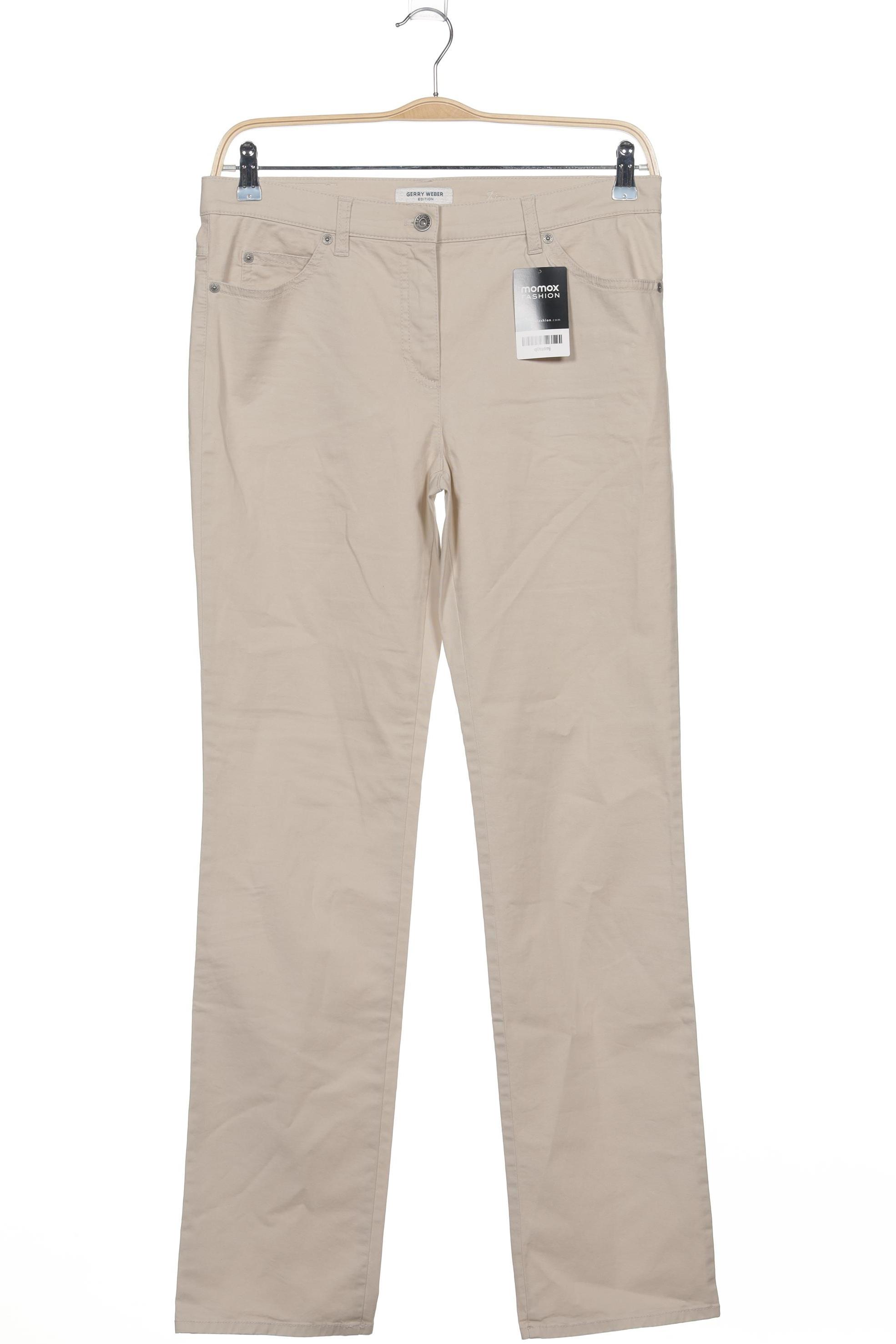 

Gerry Weber Damen Stoffhose, beige, Gr. 40