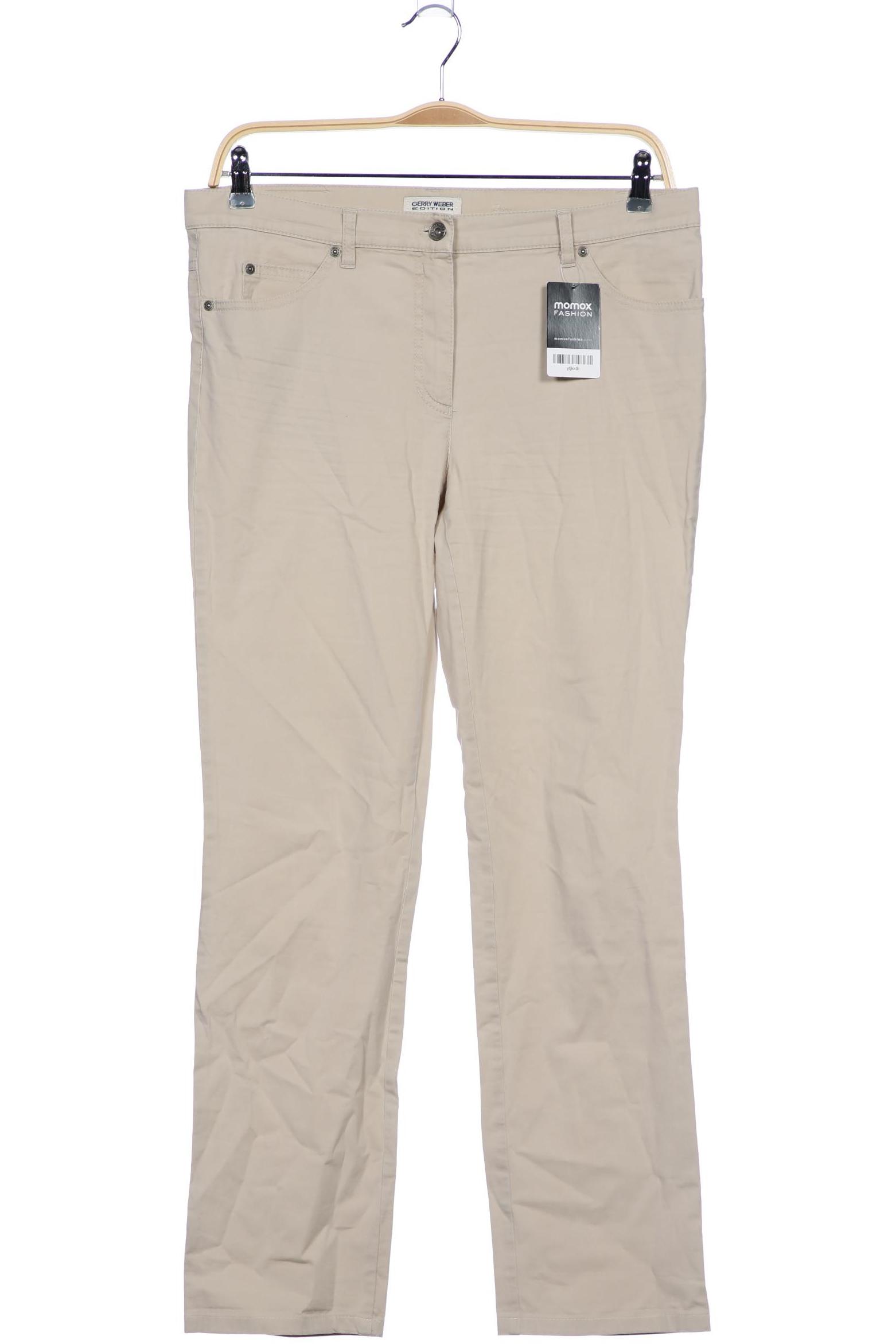 

Gerry Weber Damen Stoffhose, beige, Gr. 35