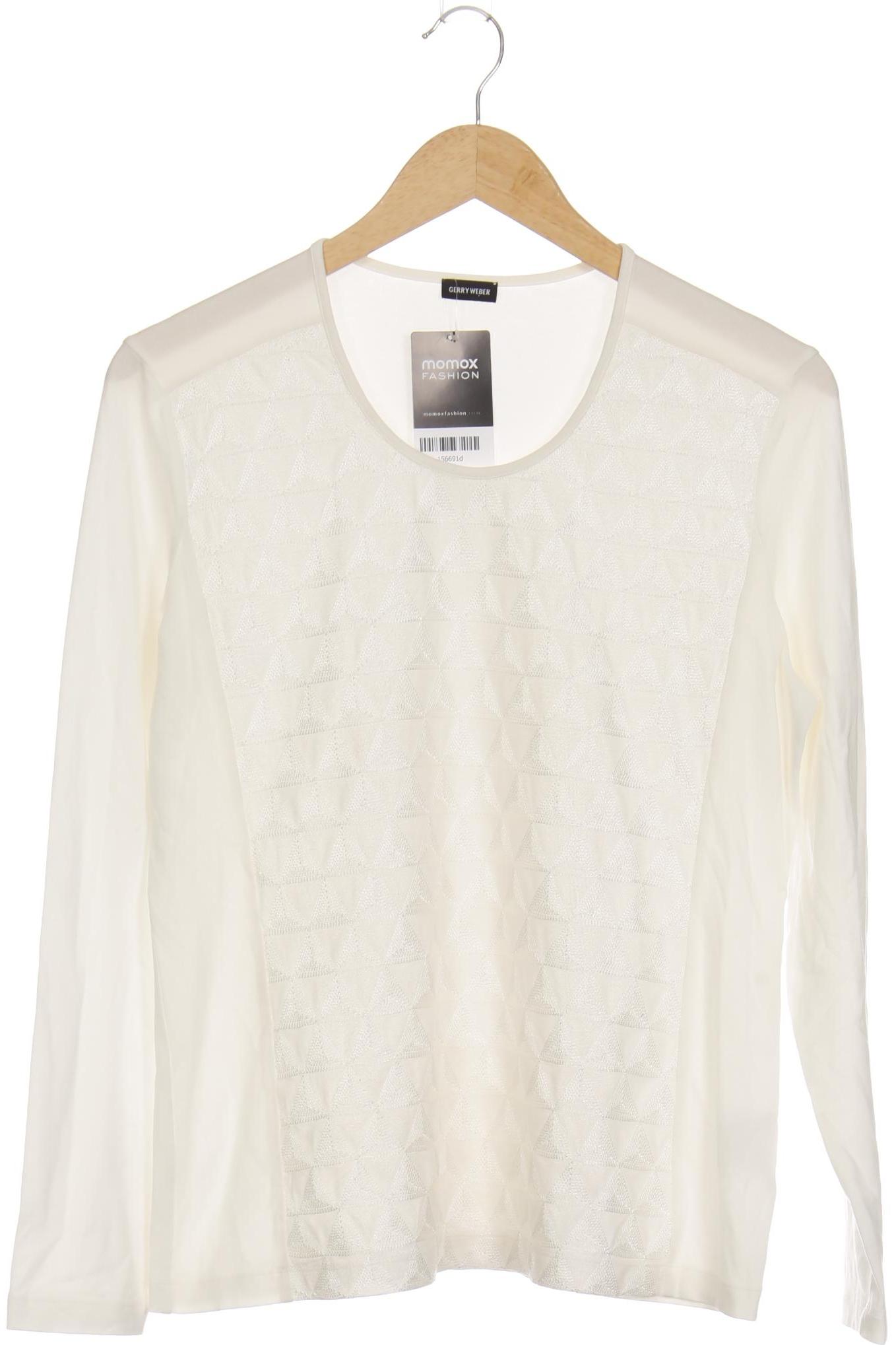 

Gerry Weber Damen Langarmshirt, weiß, Gr. 40