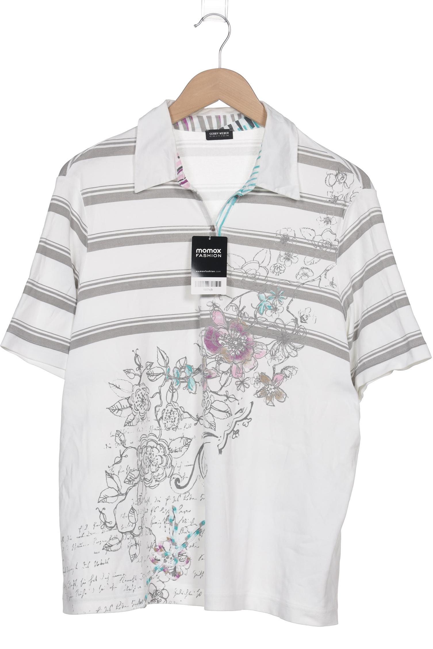 

Gerry Weber Damen Poloshirt, weiß, Gr. 48