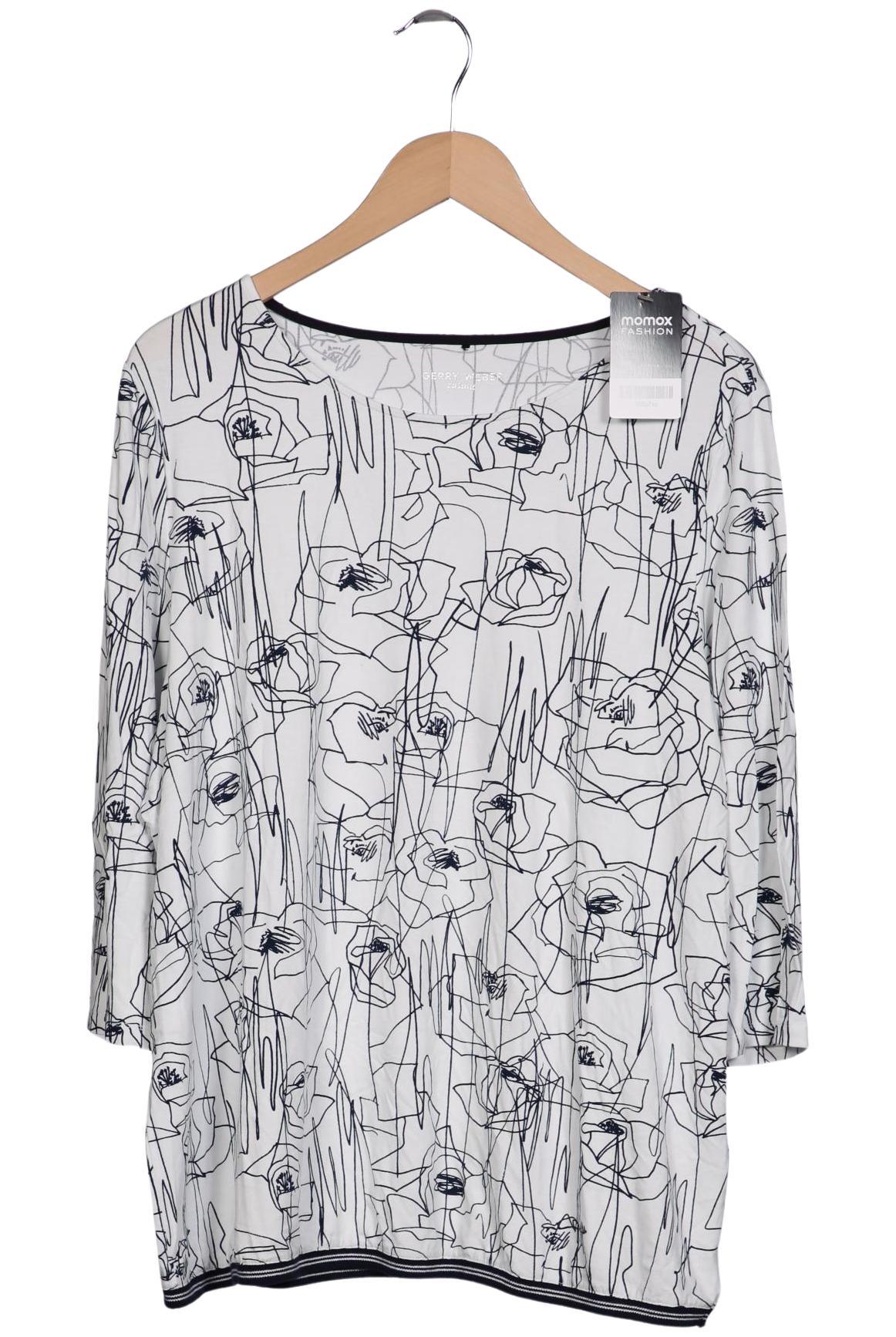 

Gerry Weber Damen Langarmshirt, weiß, Gr. 48
