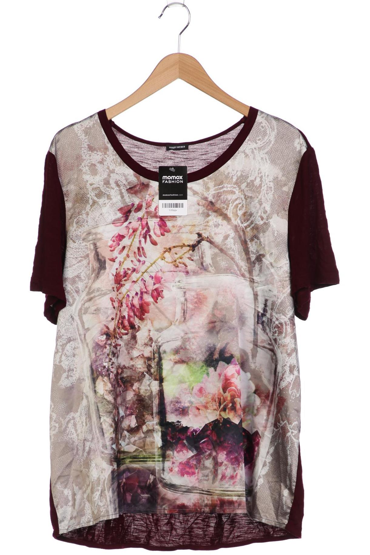 

Gerry Weber Damen T-Shirt, bordeaux, Gr. 48